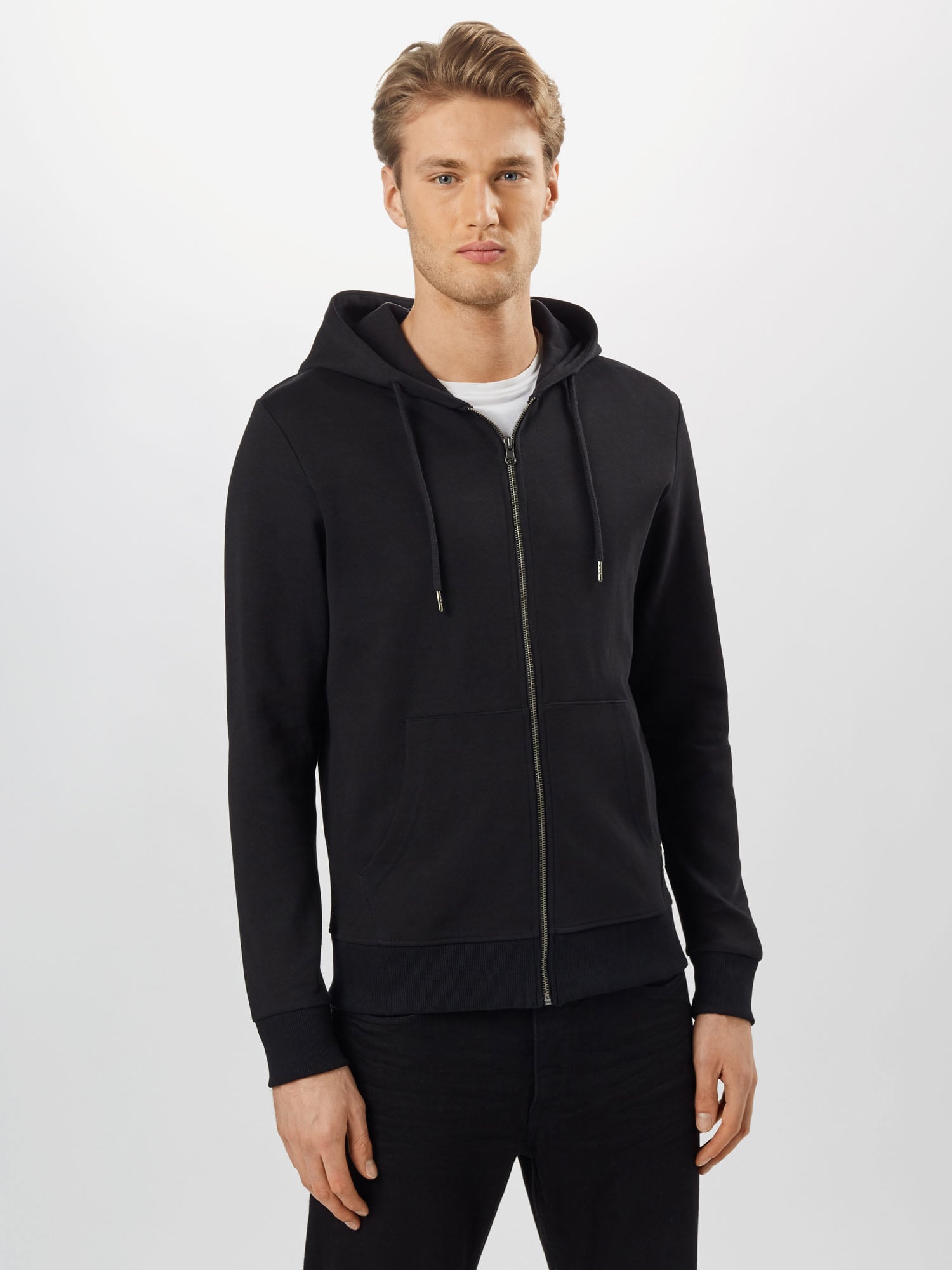 JACK & JONES Tréning dzseki  fekete termék 2. képe