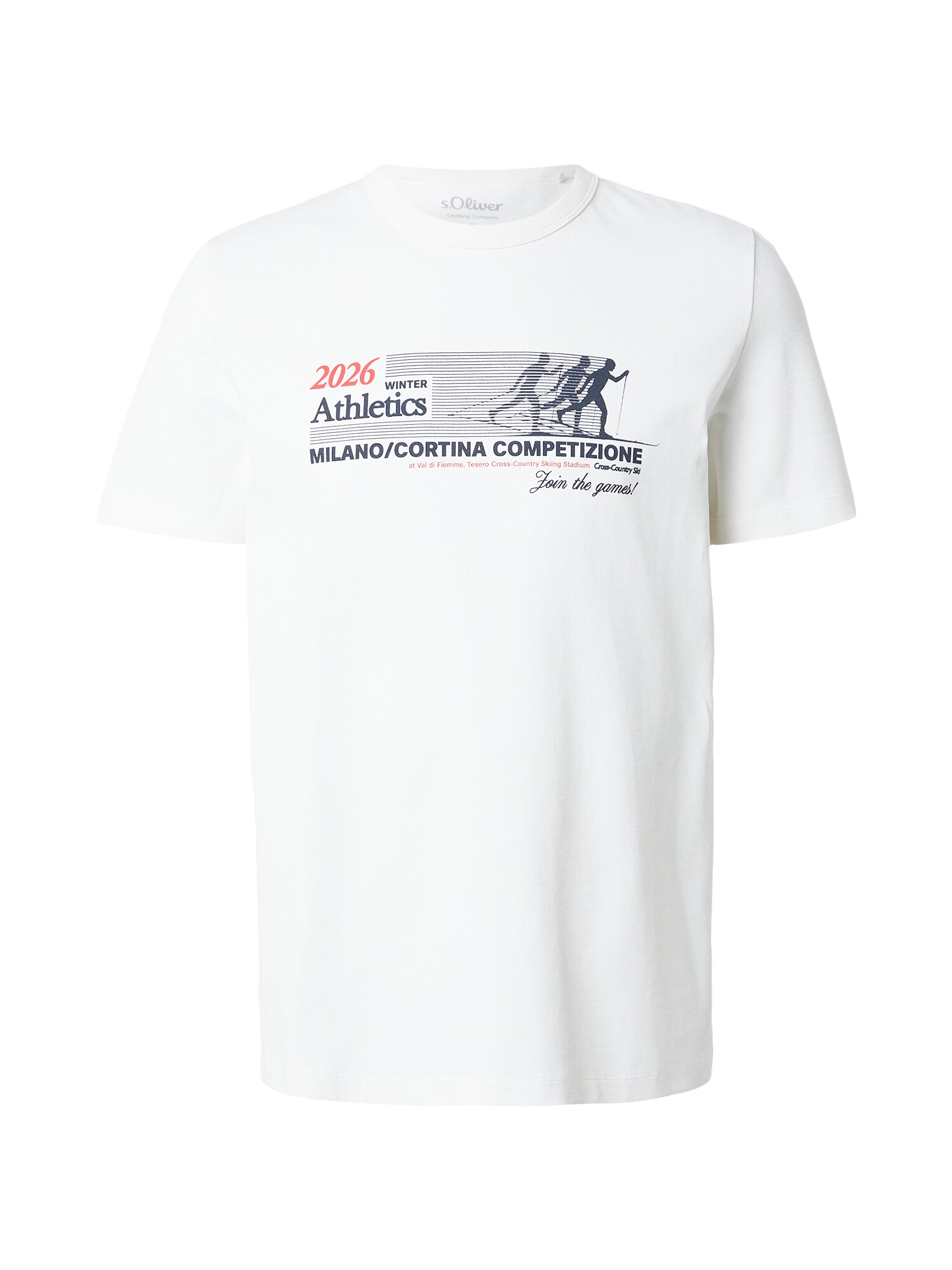 s.Oliver Tricou  negru / alb