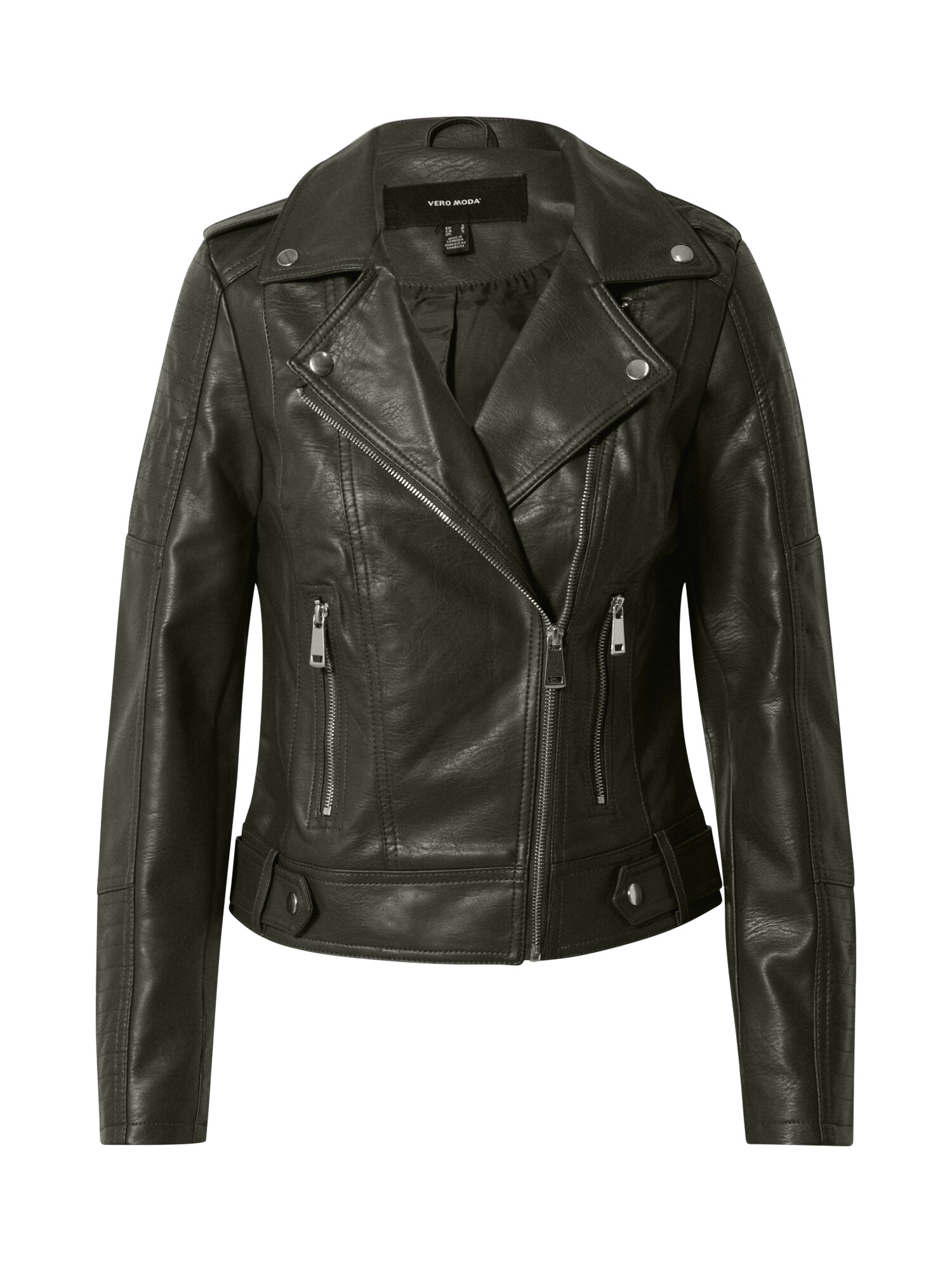 VERO MODA Demisezoninė striukė  tamsiai žalia