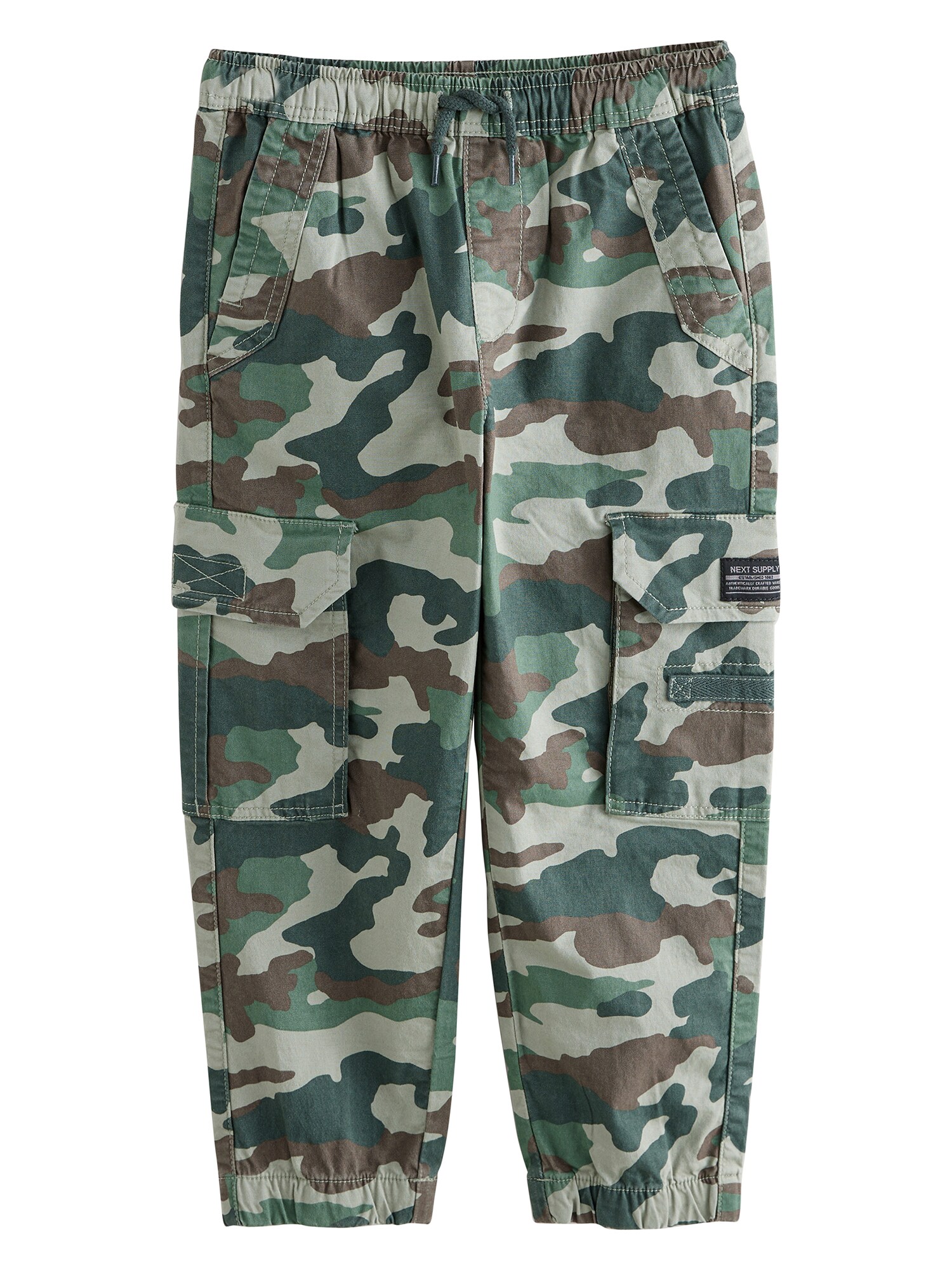 Next Pantaloni  maro / verde / kaki / verde pin