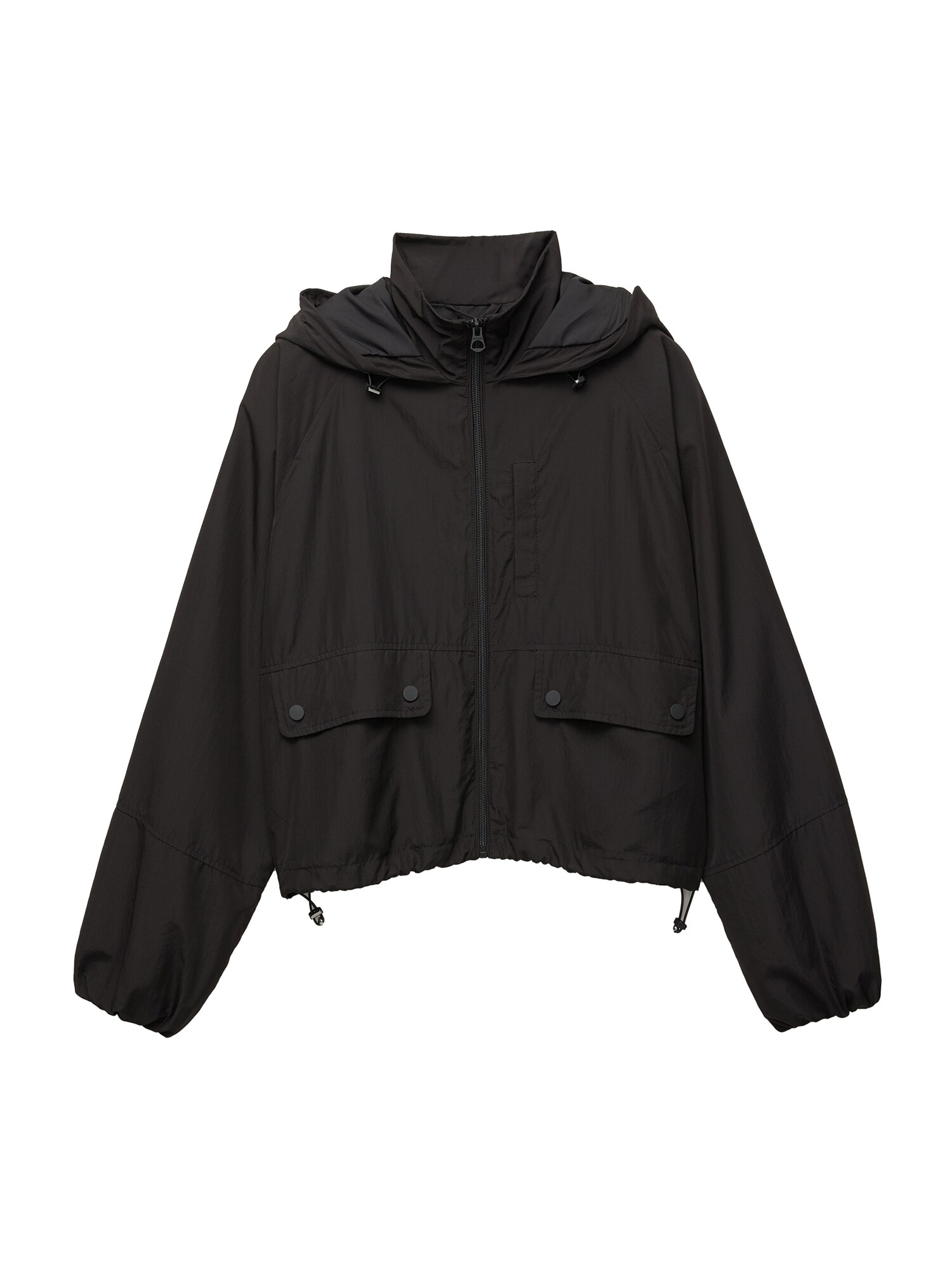 Pull&Bear Geacă de primăvară-toamnă  negru