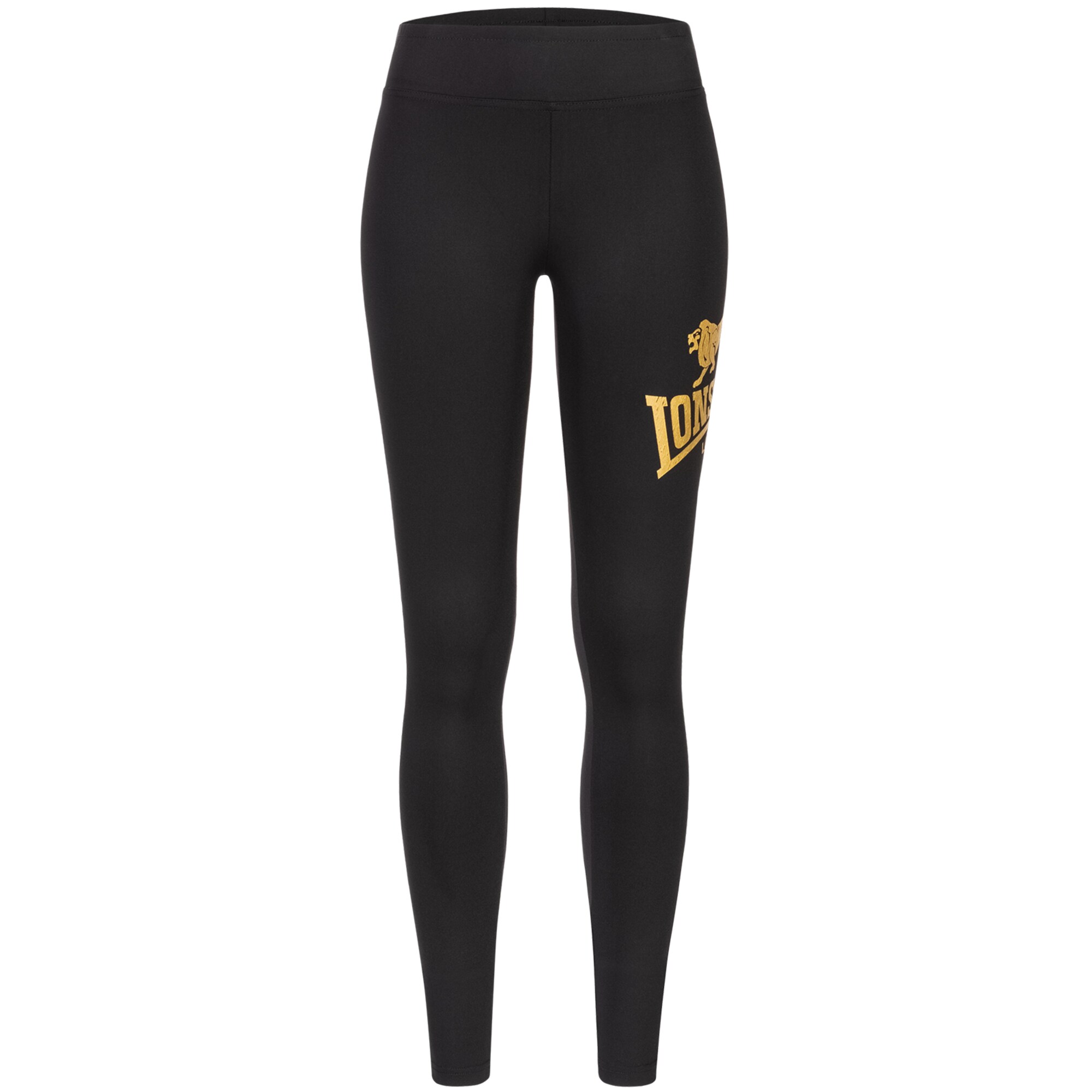 LONSDALE Leggings ' AGLISH '  sárga / fekete akciós termékkép 1