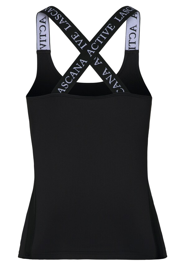 LASCANA ACTIVE, Sport top, fekete, 4 kép a 6 közül