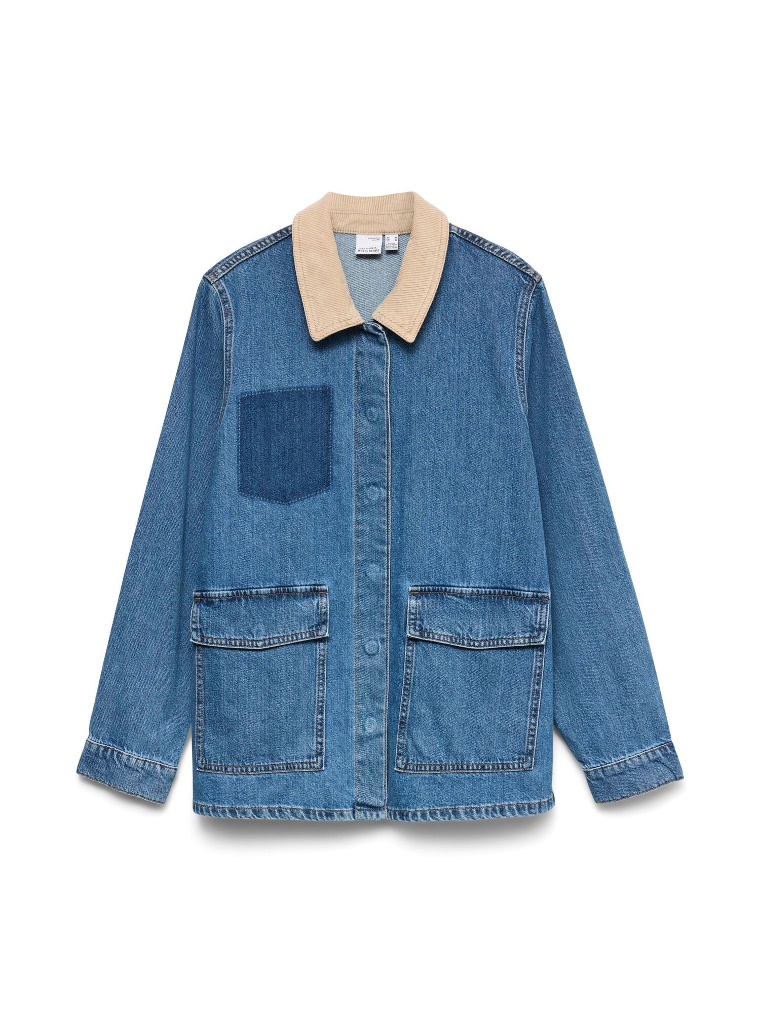 VERO MODA Chaqueta de entretiempo 'VMEnya'  beige / azul denim