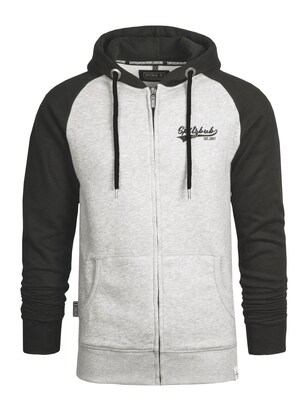 SPITZBUB Sweatvest ‘Lucas’ Grijs gemêleerd / Zwart