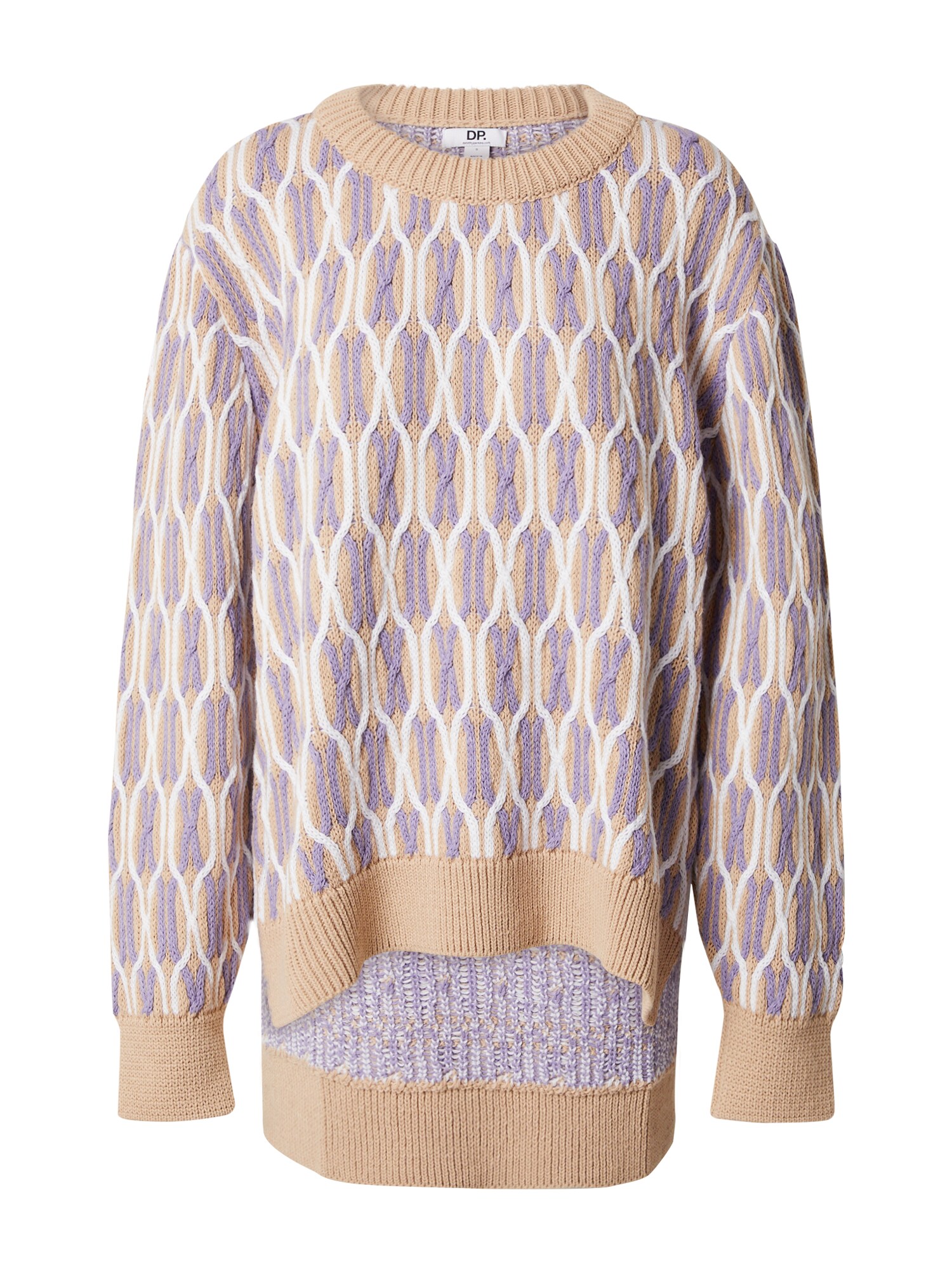 Dorothy Perkins Pulóver  cappuccinobarna / levendula / fehér akciós termékkép 1