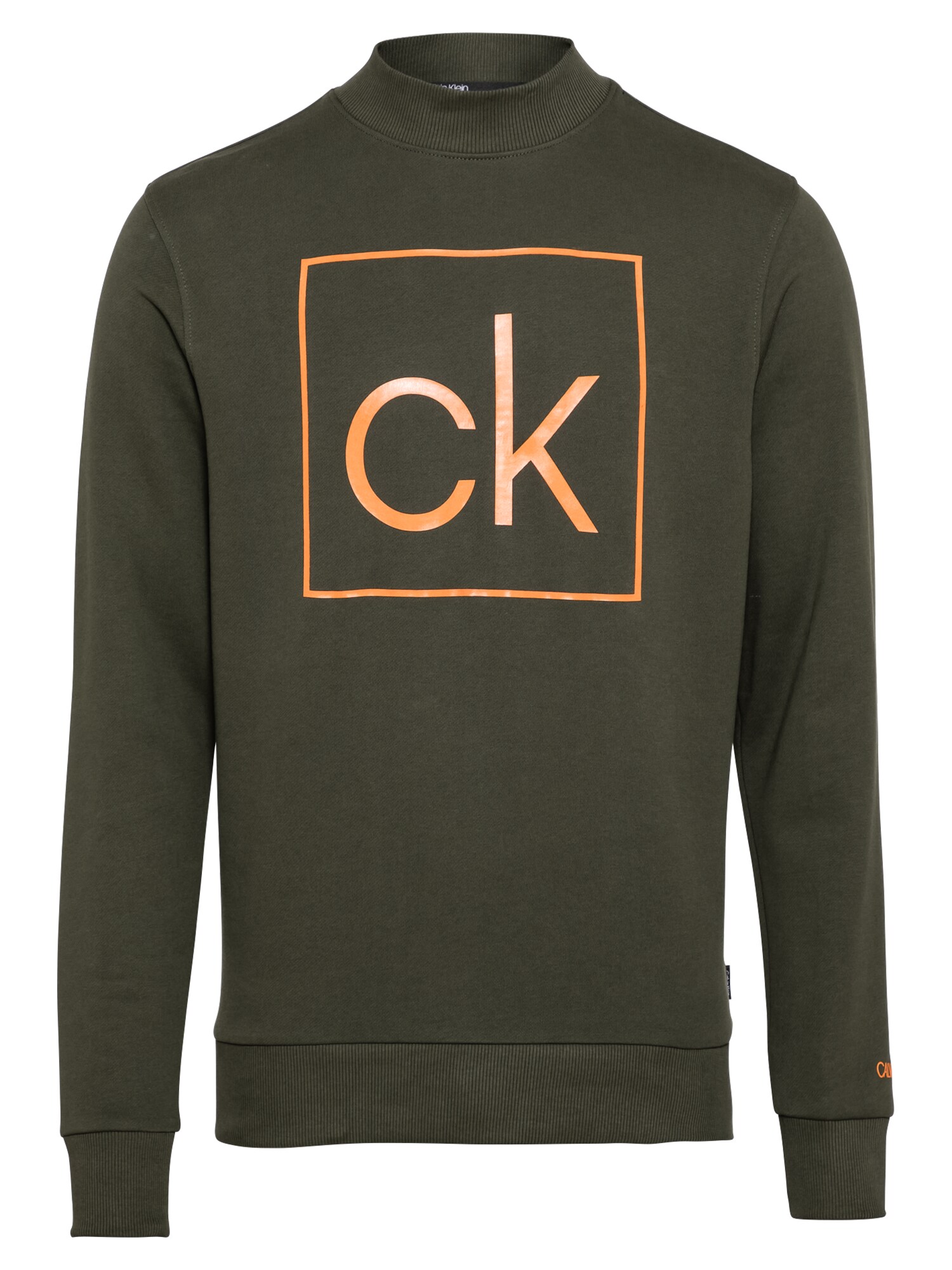 Calvin Klein Megztinis be užsegimo  alyvuogių spalva / abrikosų spalva