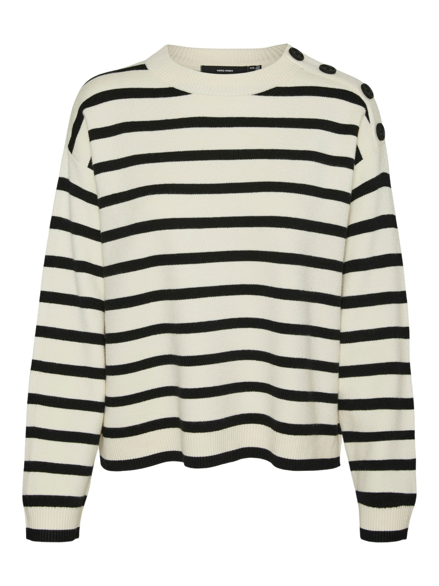 VERO MODA Pulover VMSaba  crem / negru