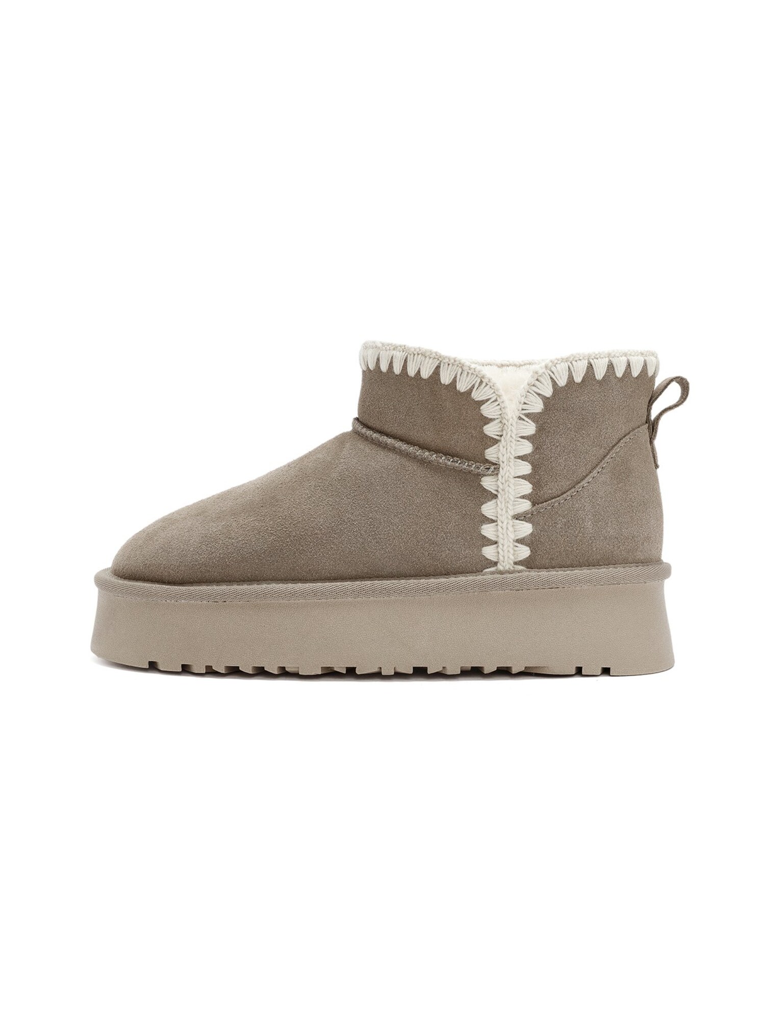 Derimod Botas de tobillo  taupe / blanco