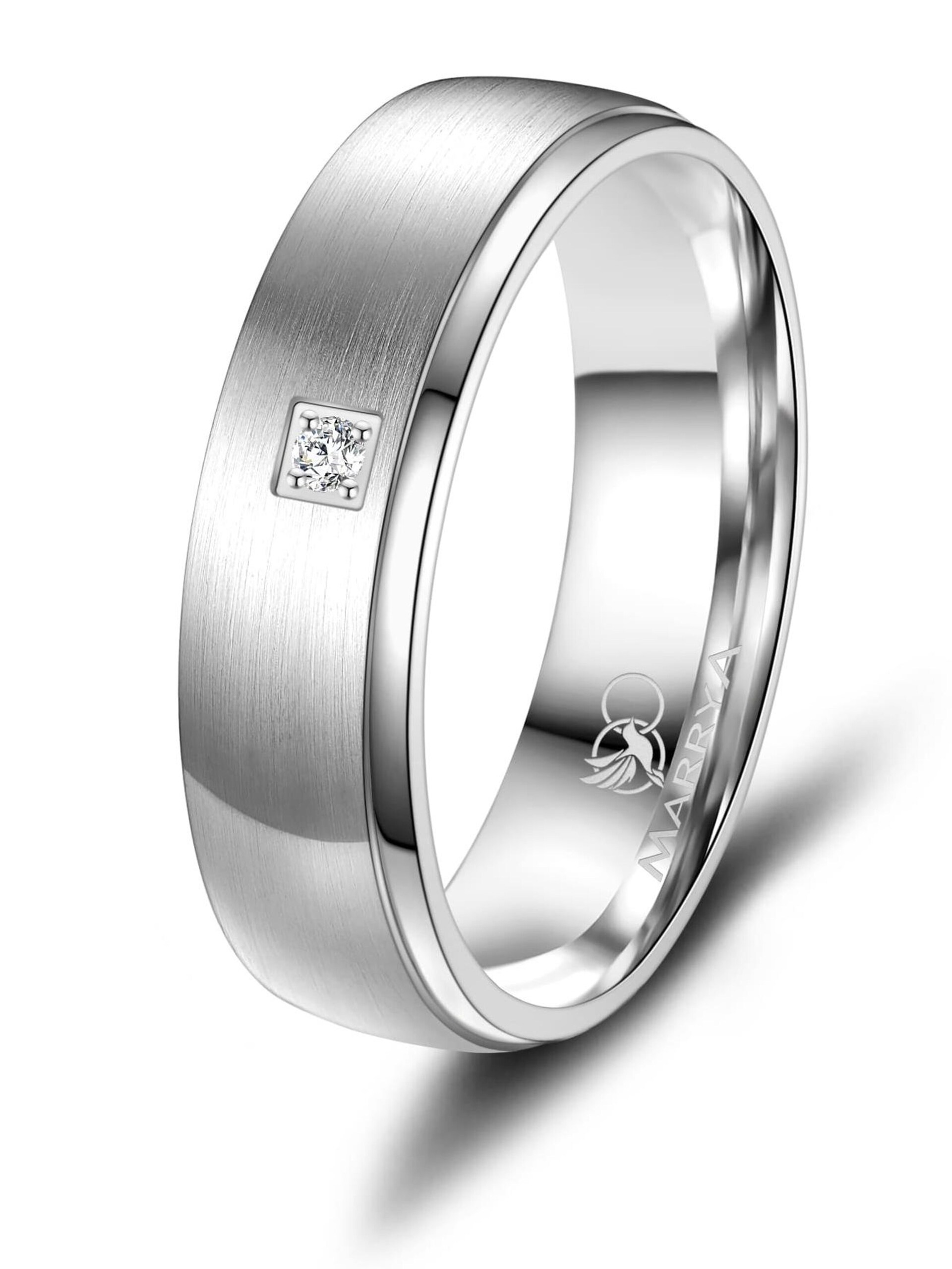MARRYA Ring 'MARRYA SI-02 Ehering aus Silber' dam