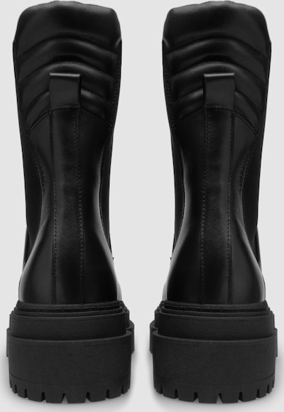 Asia Black Leather Boots