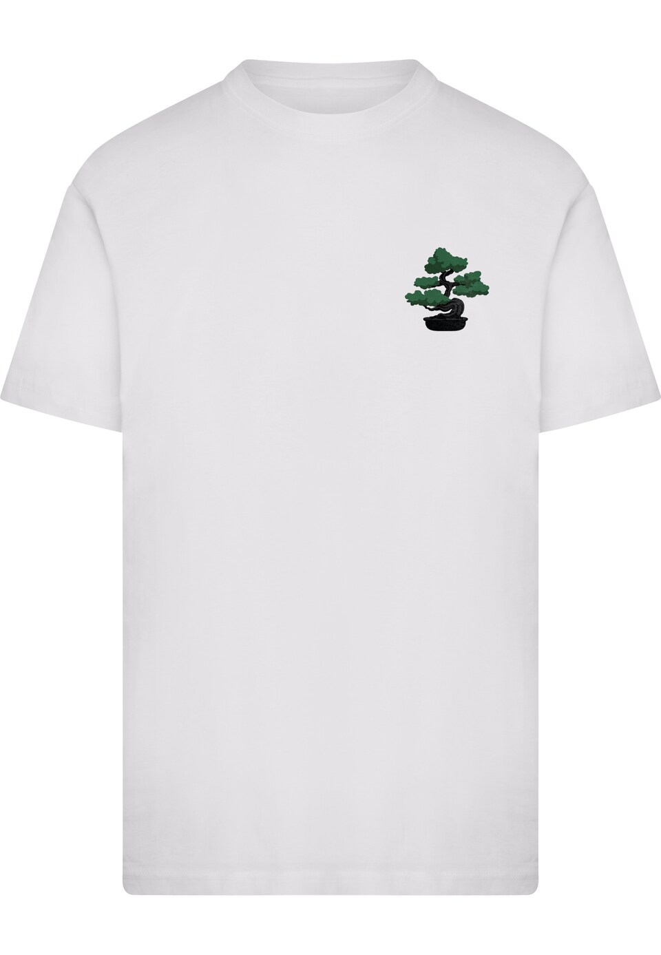 T-shirt 'Money Tree Perfect Place For Shade' mörkgrön / svart