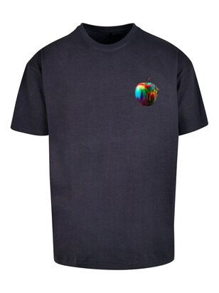 F4NT4STIC Shirt ‘Colorfood Collection – Rainbow Apple’ Blauw / Donkerblauw / Gemengde kleuren