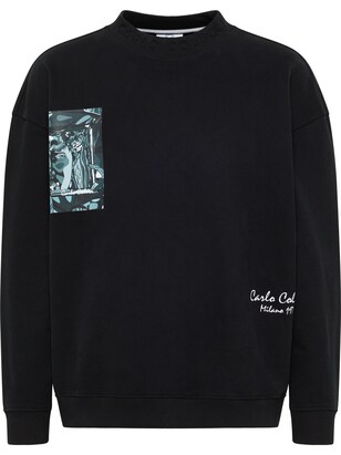 carlo colucci Sweatshirt ‘ De Stermich ‘ Grijs / Zwart