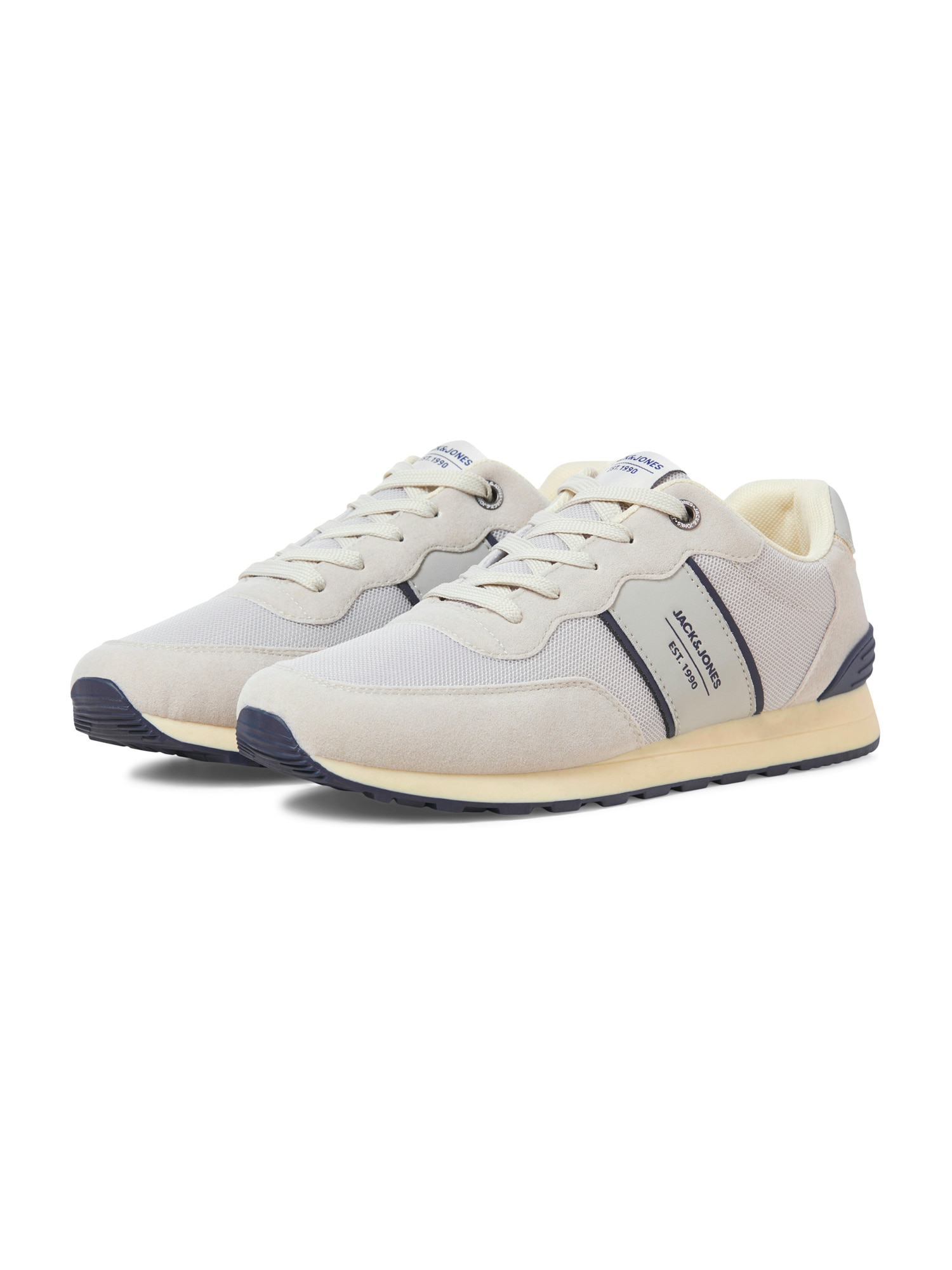 JACK & JONES Sneaker low JFWMILAN RUNNER  bej / albastru