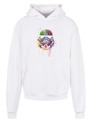 F4NT4STIC Sweatshirt ‘Star Wars Premium Stormtrooper Paint Splats’ Blauw / Lichtgroen / Lila / Wit