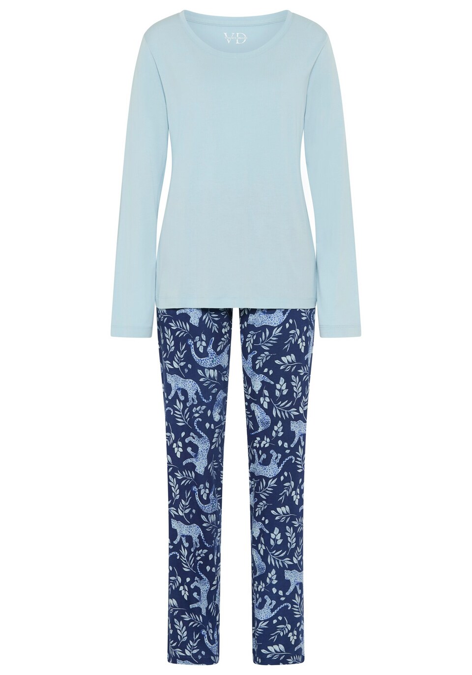 Pyjamas turkos / ljusblå