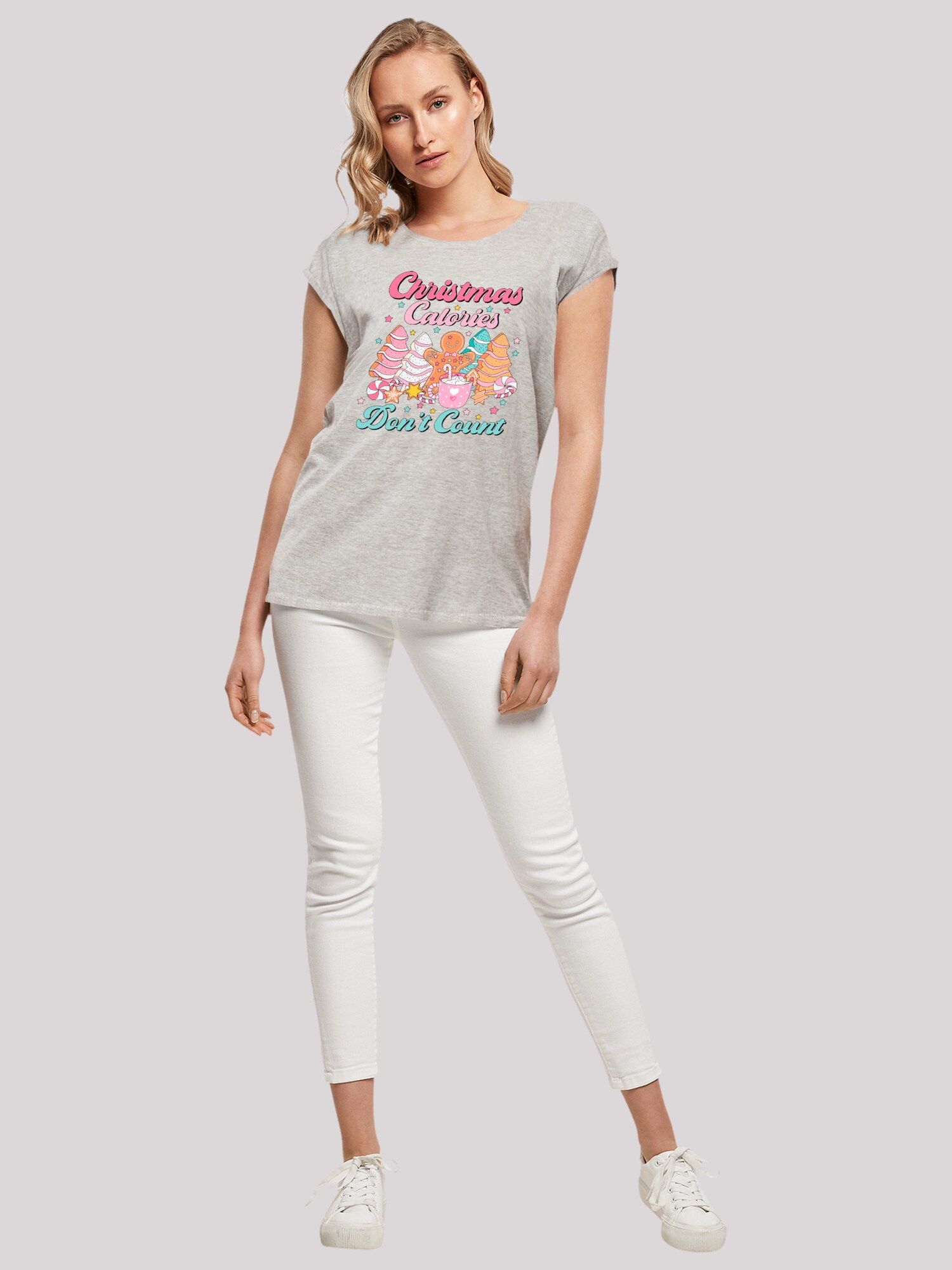 Thumbnail - F4NT4STIC T-Shirt Christmas Calories Dont Count Candy