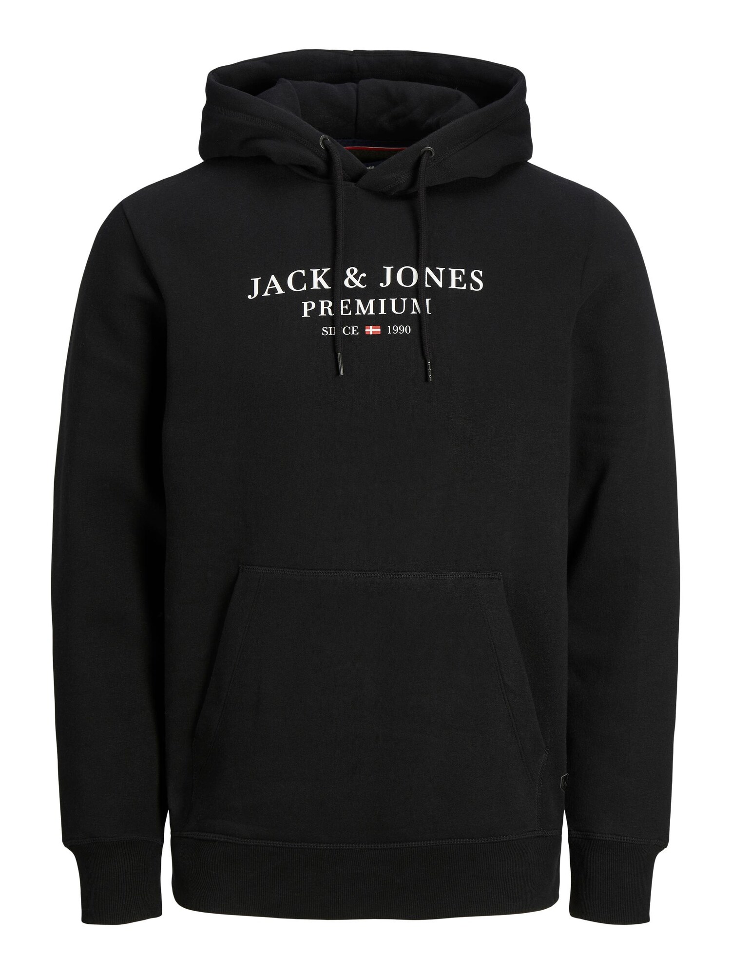 JACK & JONES Mikina 'JPRBLUArchie'  čierna / biela