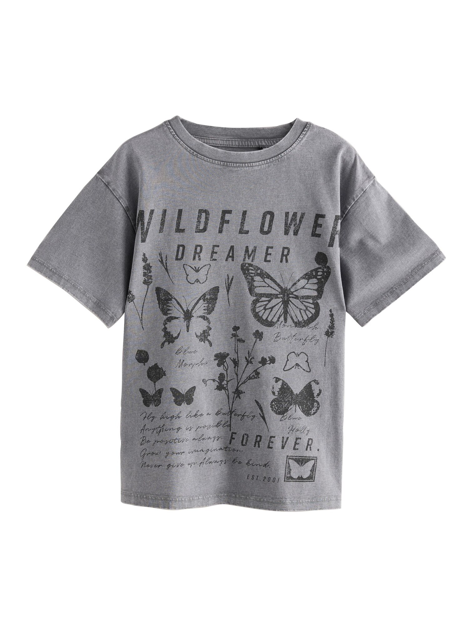 Next Tricou  gri / negru