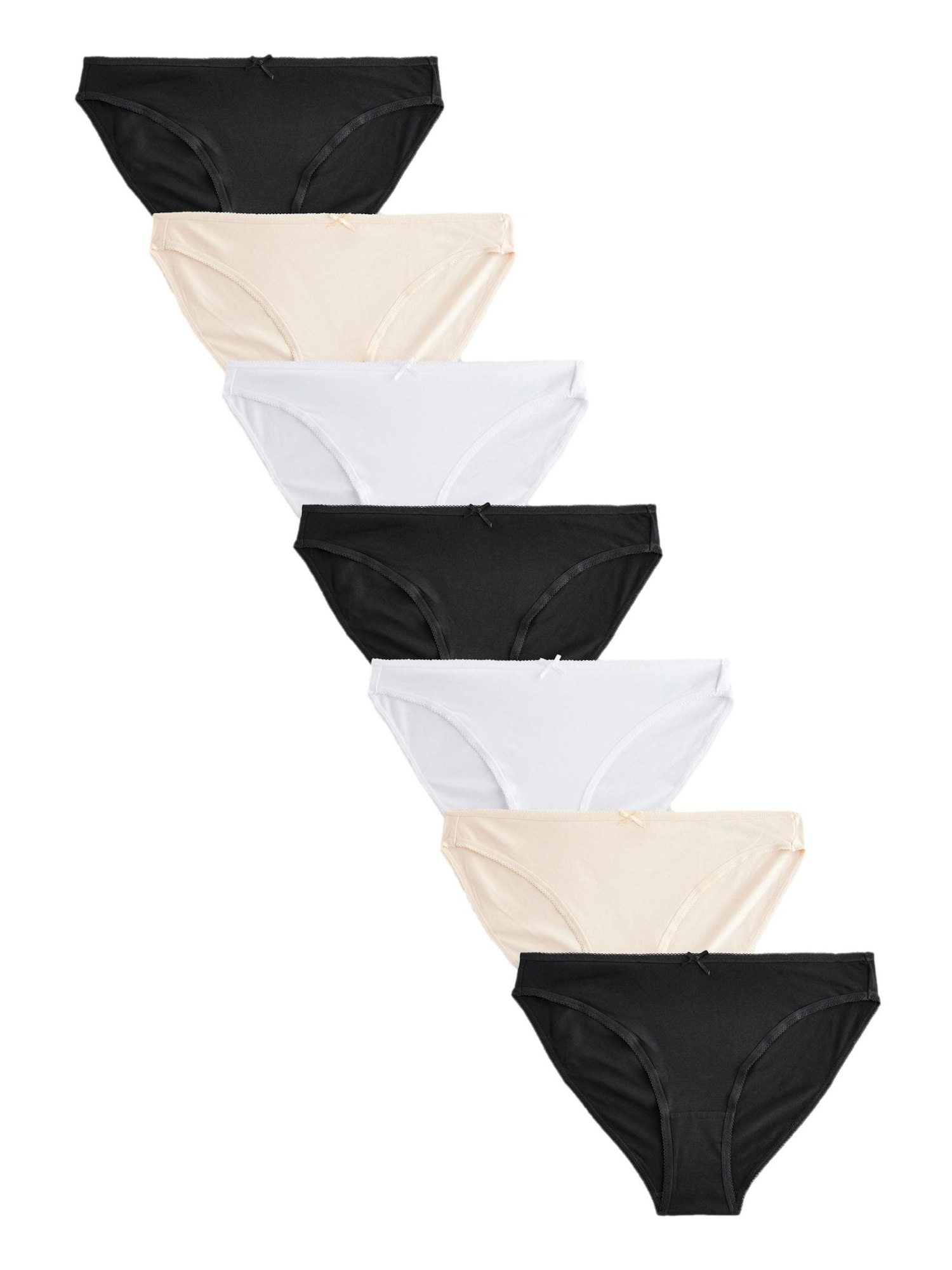 Next Slip  bej / negru / alb