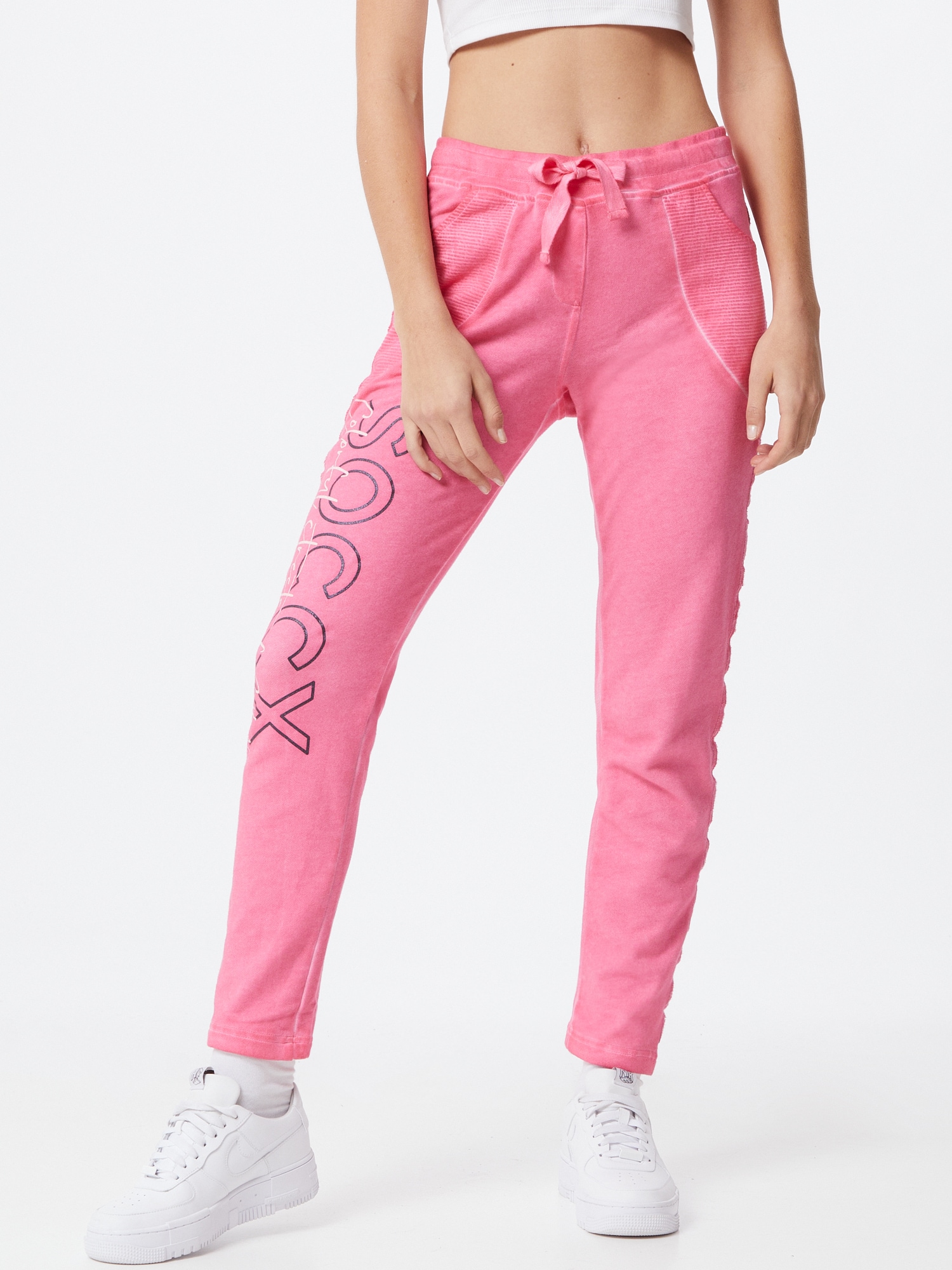 Soccx Trousers  pink / black / white