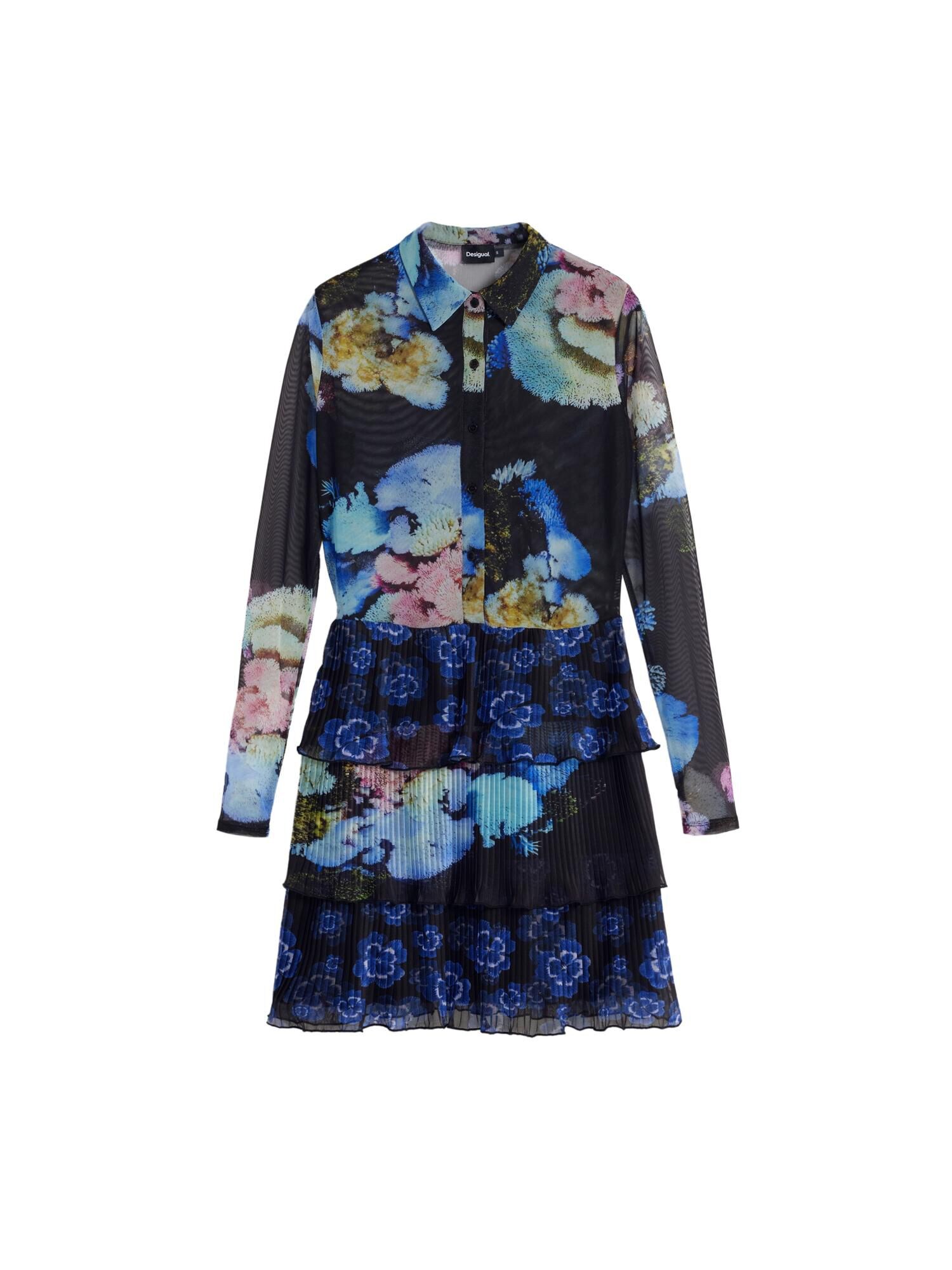 Desigual Vestido camisero  mezcla de colores / negro