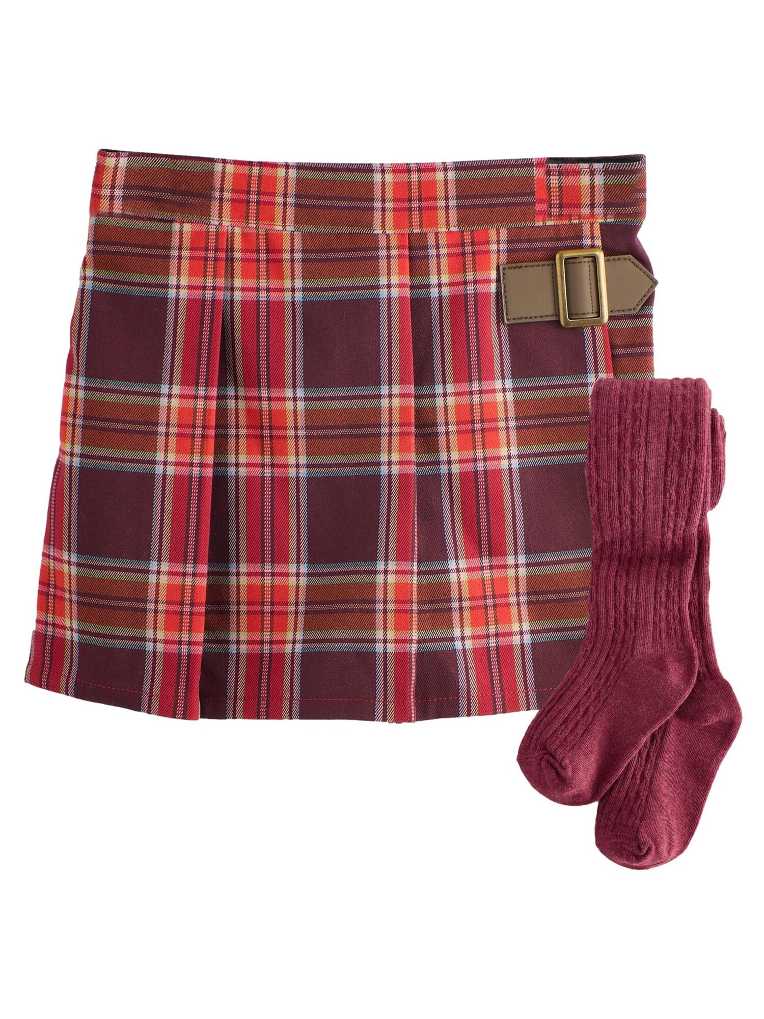 Next Fustă  roșu / roșu ruginiu / roșu burgundy / alb