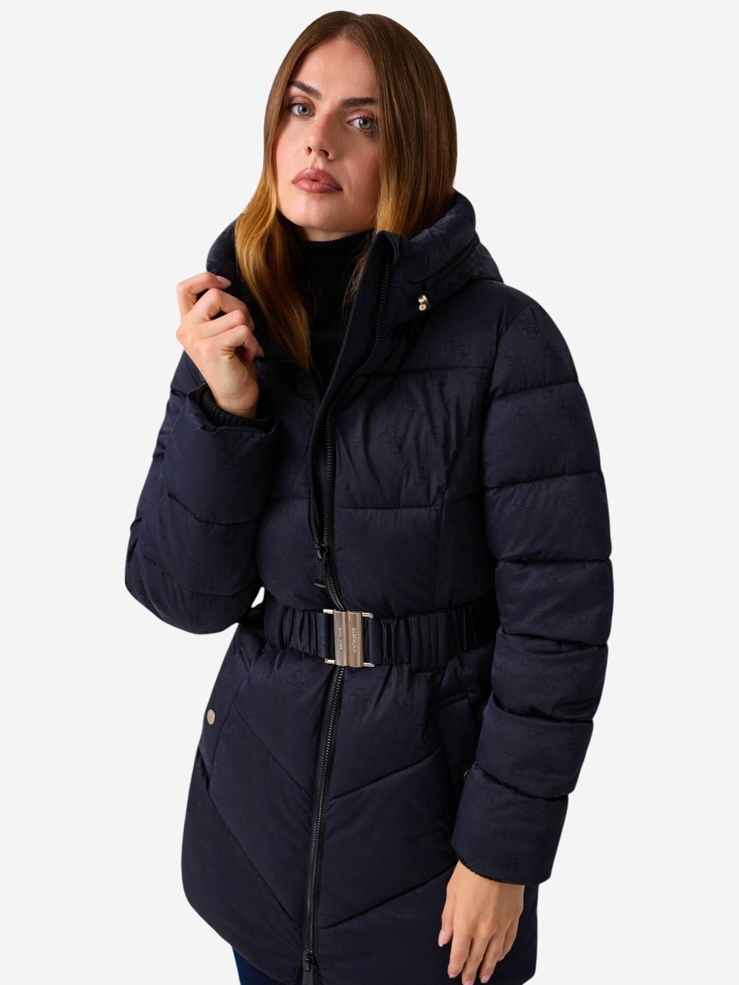 GUESS Chaqueta de invierno 'NEW IMMA LOGO MIDI P W6BL50 W4144'  azul – imagen 2