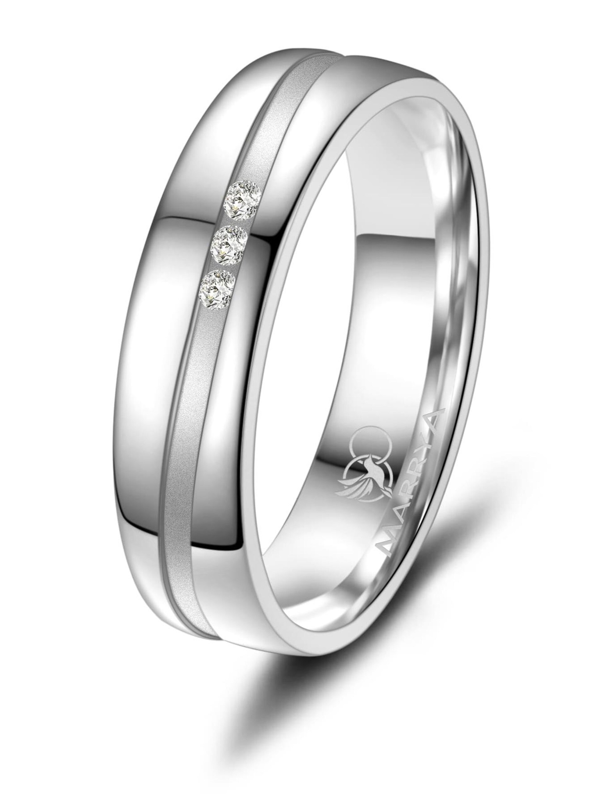 MARRYA Ring 'MARRYA SI-19 Ehering aus Silber' dam