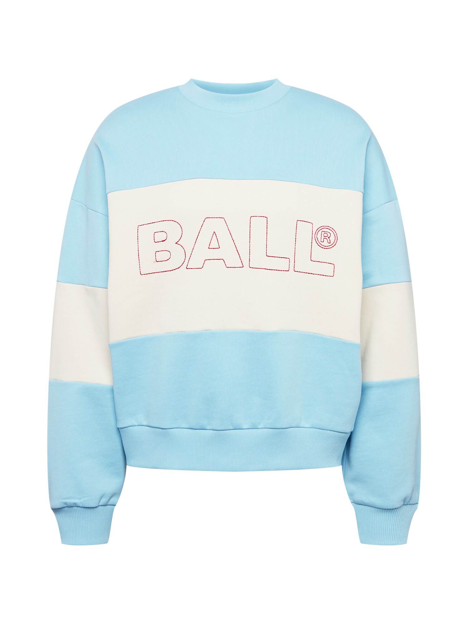 Ball Megztinis be užsegimo šviesiai mėlyna / balta / raudona