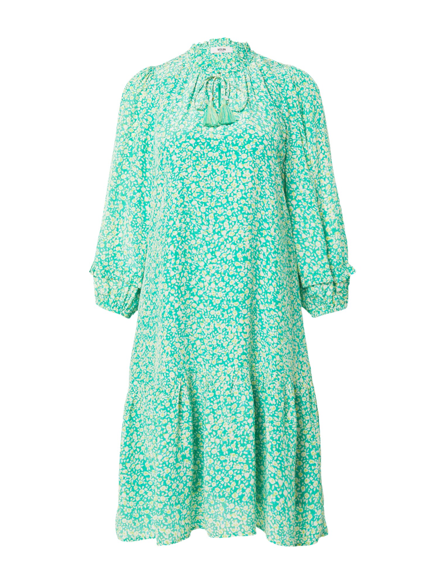 Moliin Copenhagen Vestido 'Alberta'  oliveira / jade / branco