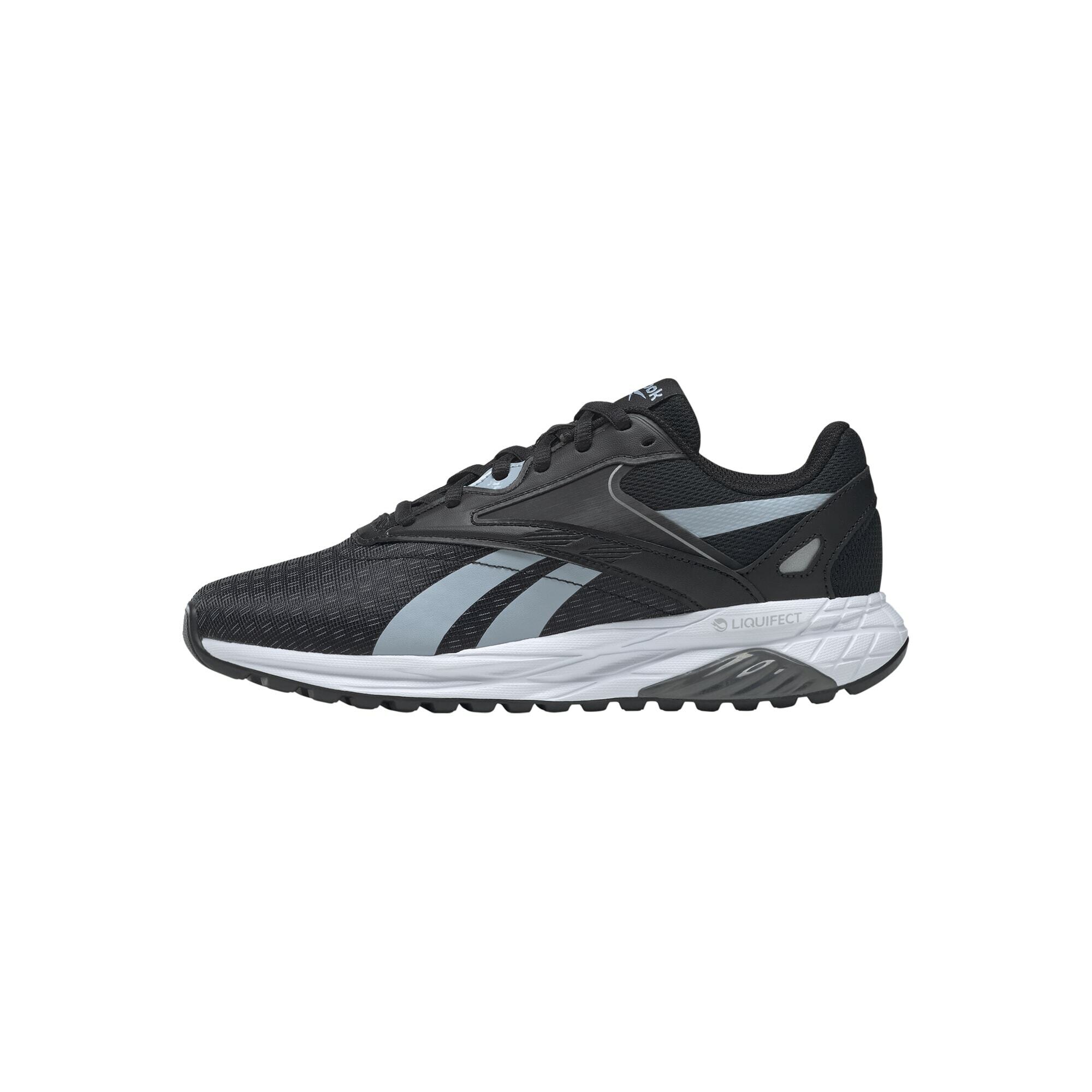 Reebok Sport Bėgimo batai 'Liquifect 90' juoda / šviesiai mėlyna