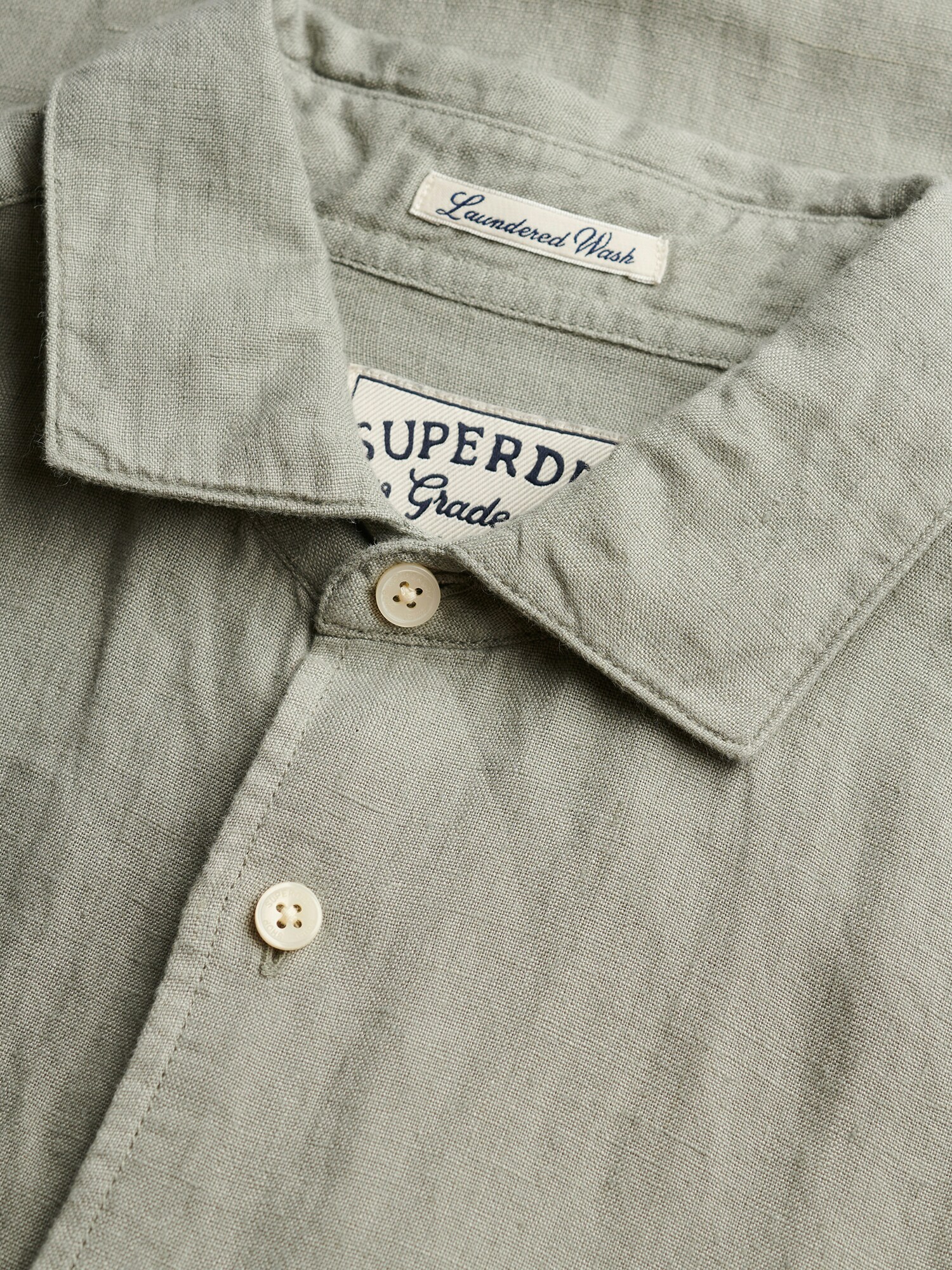 Superdry & Co Košeľa 'Riviera'  kaki (obrázok 6)