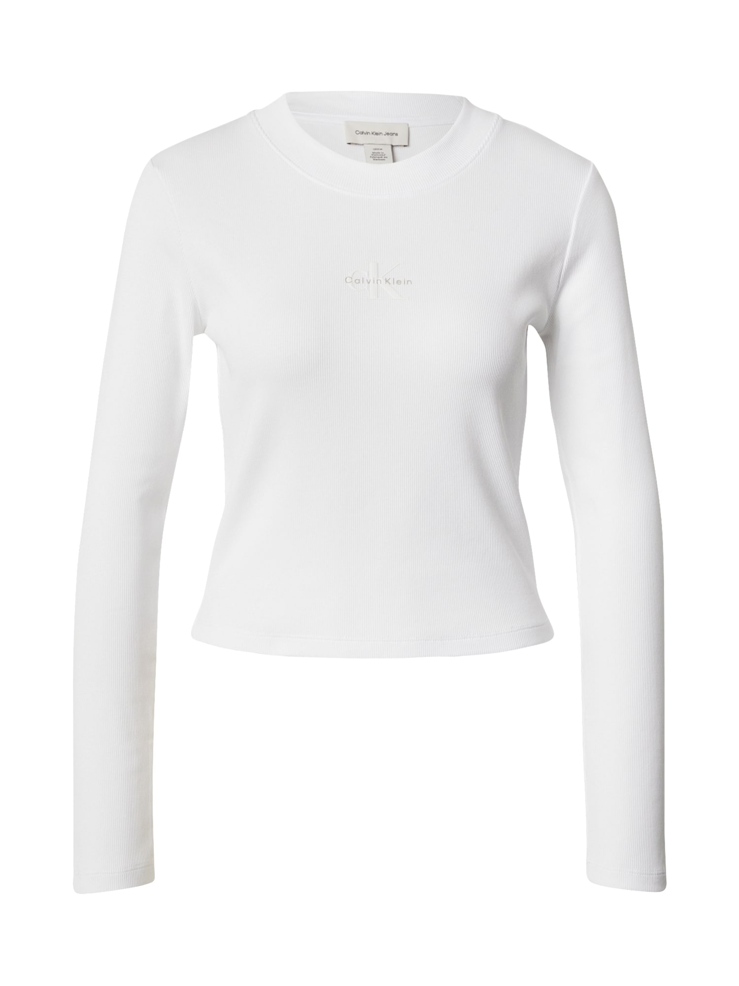 Calvin Klein Jeans Tricou  gri / alb