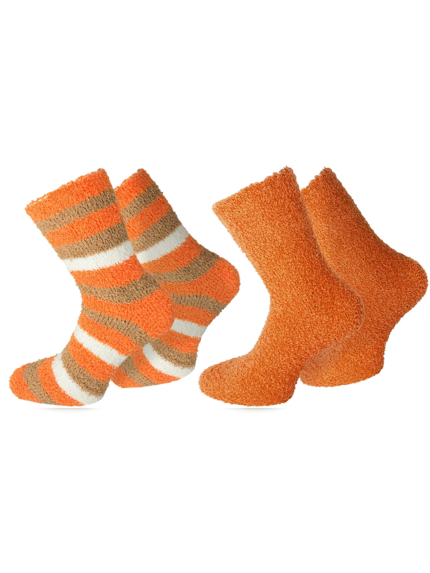 normani Calcetines caqui / naranja moteado / blanco