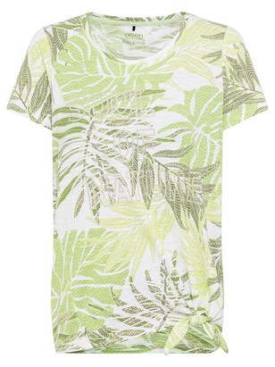 Olsen Shirt Lichtgroen / Wit