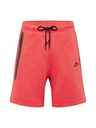 Nike Sportswear Broek ‘Tech Fleece’ Watermeloen rood / Zwart