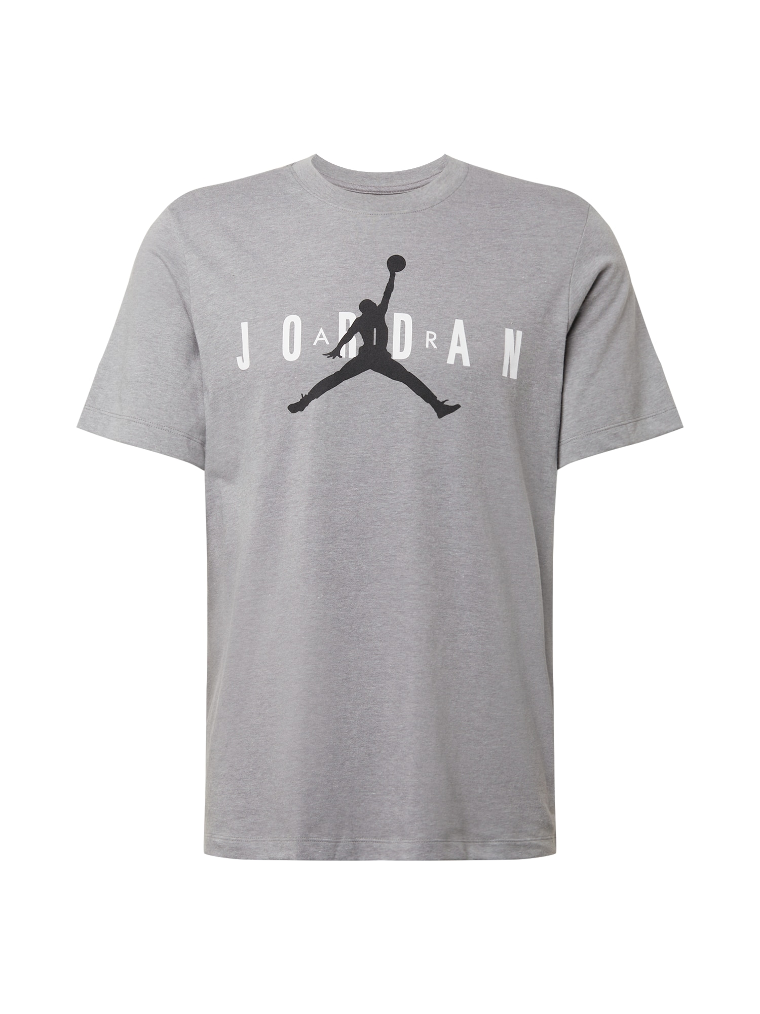 Jordan T-Krekls 'Jordan Air Wordmark' raibi pelēks / melns / balts