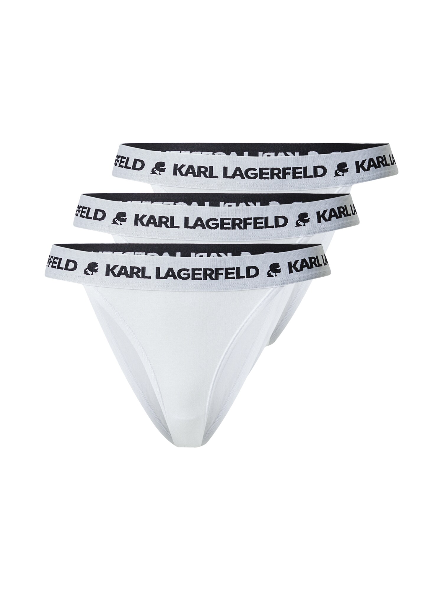 Karl Lagerfeld Slip  negru / alb / alb murdar
