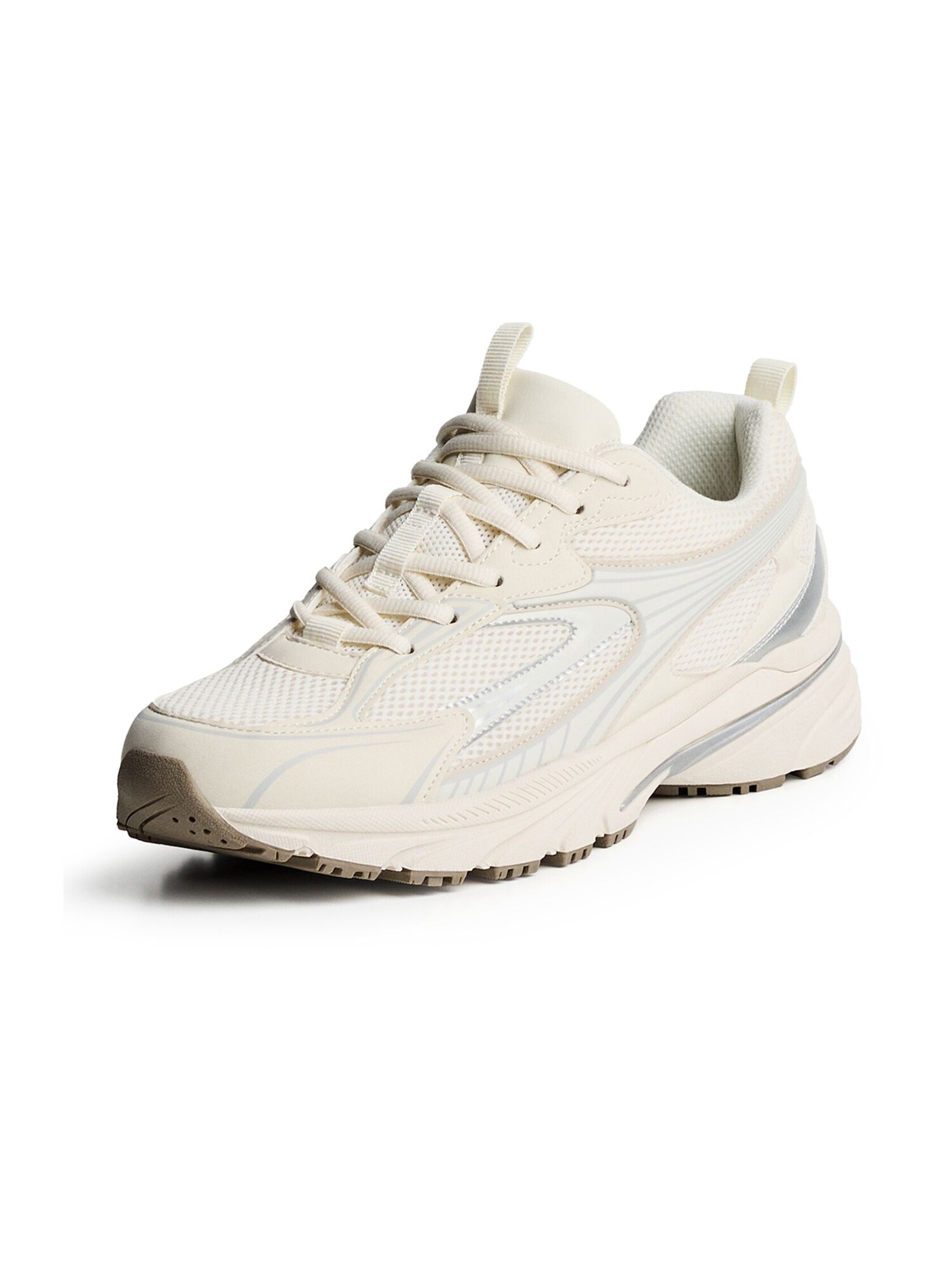 Bershka Sneaker low  gri / gri deschis / alb