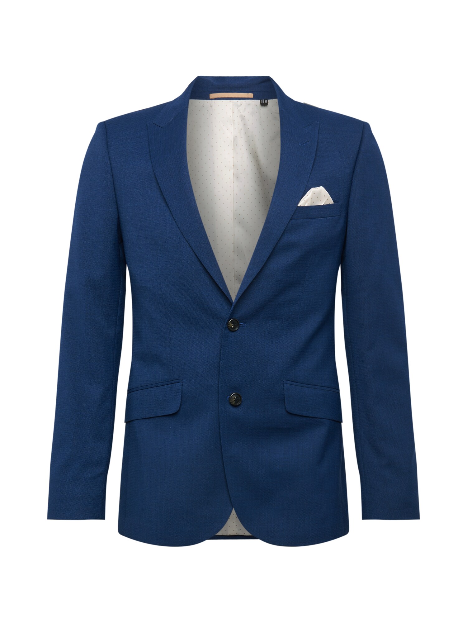 BURTON MENSWEAR LONDON Kelnės su kantu 'SS2 COBALT SLUB'  tamsiai (džinso) mėlyna