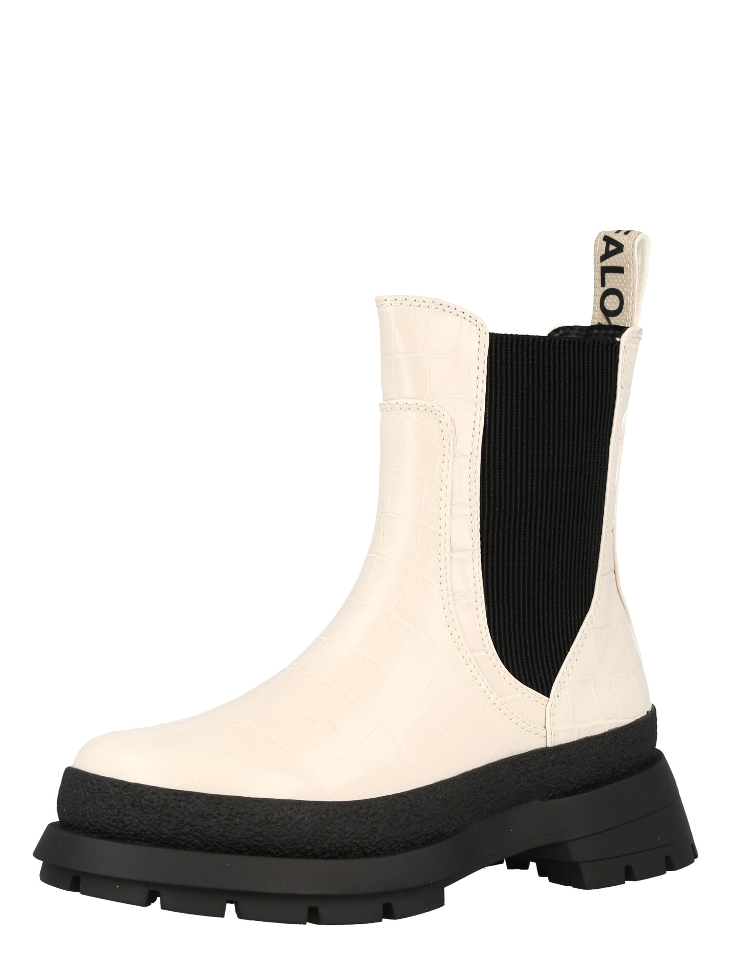 BUFFALO Ghete chelsea SIMONA  crem / negru