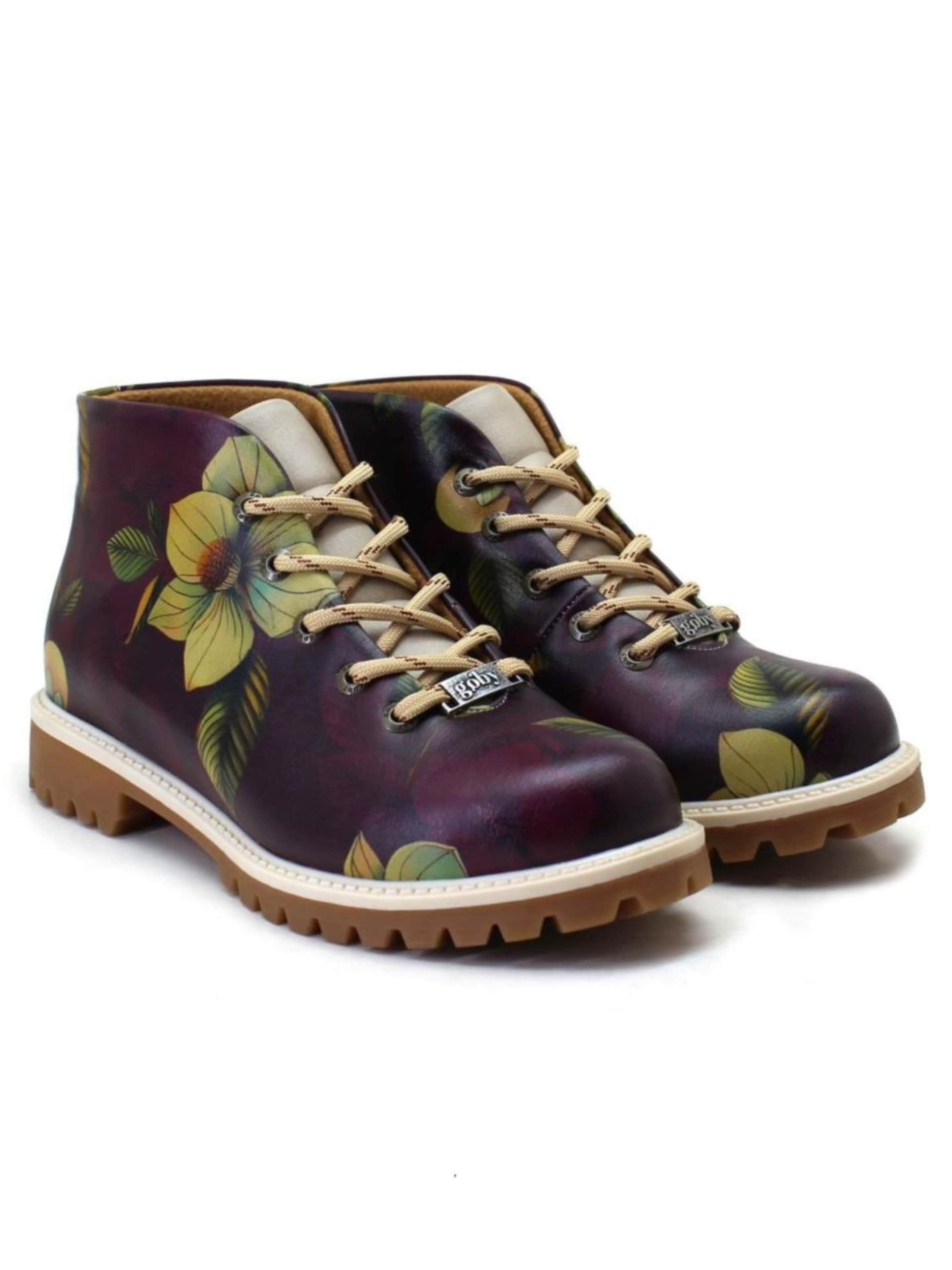 Goby Ankelboots 'Women's Burgundy Ankle boots TKS531' dam