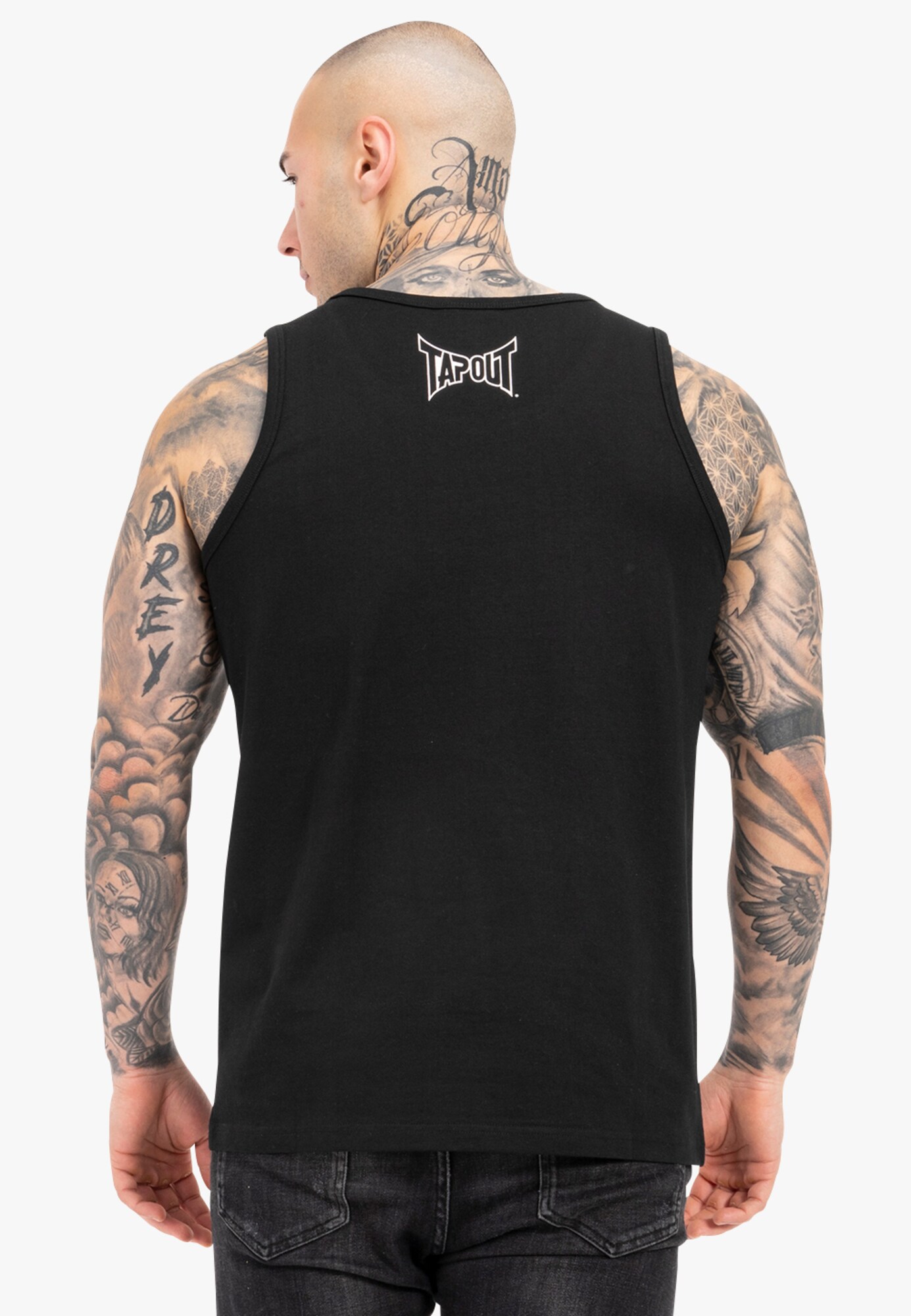 Tapout Póló ' TIPTON SINGLET '  fekete / fehér termék 2. képe