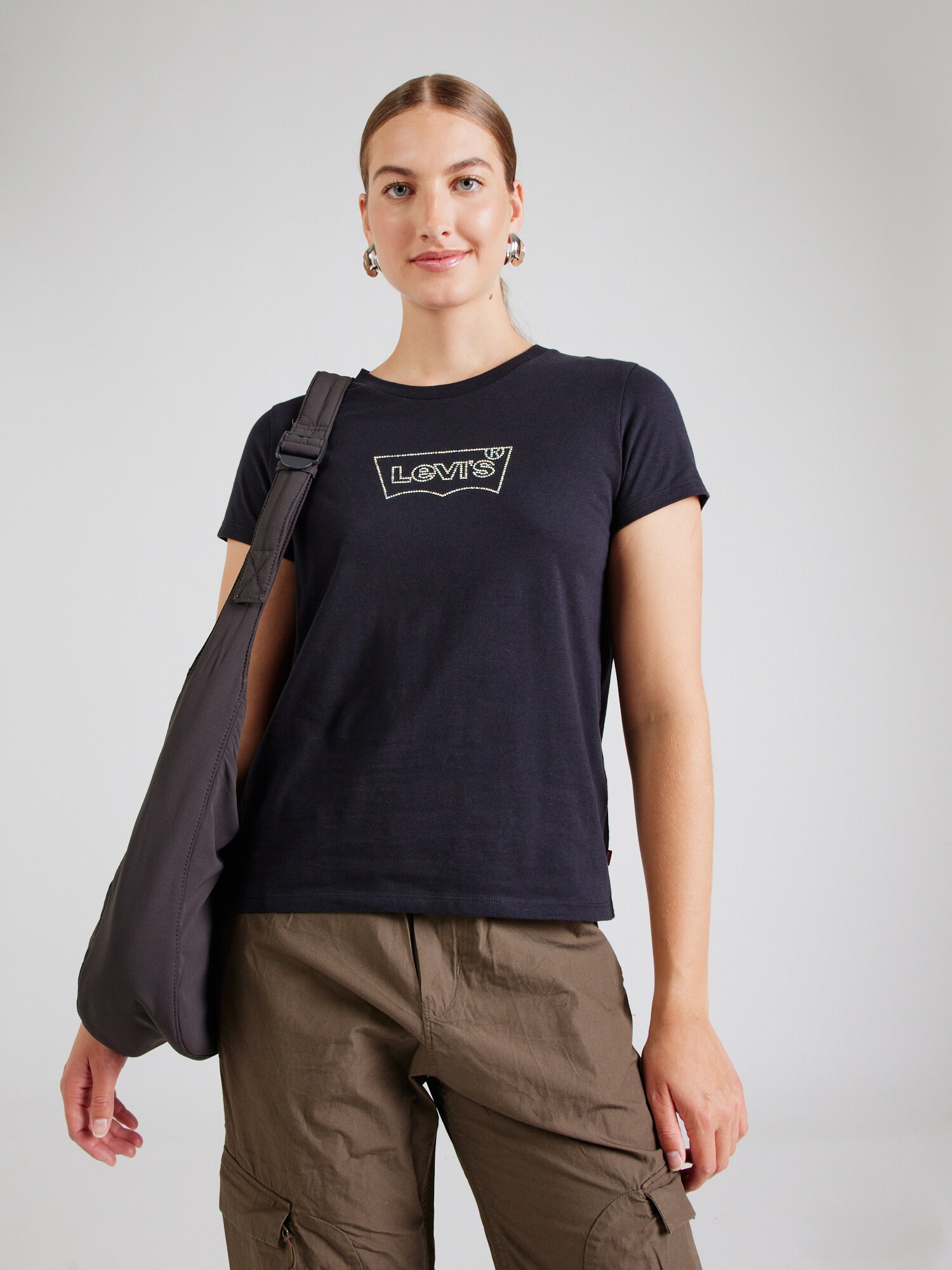 LEVI'S ® Póló  fekete / ezüst termék 2. képe