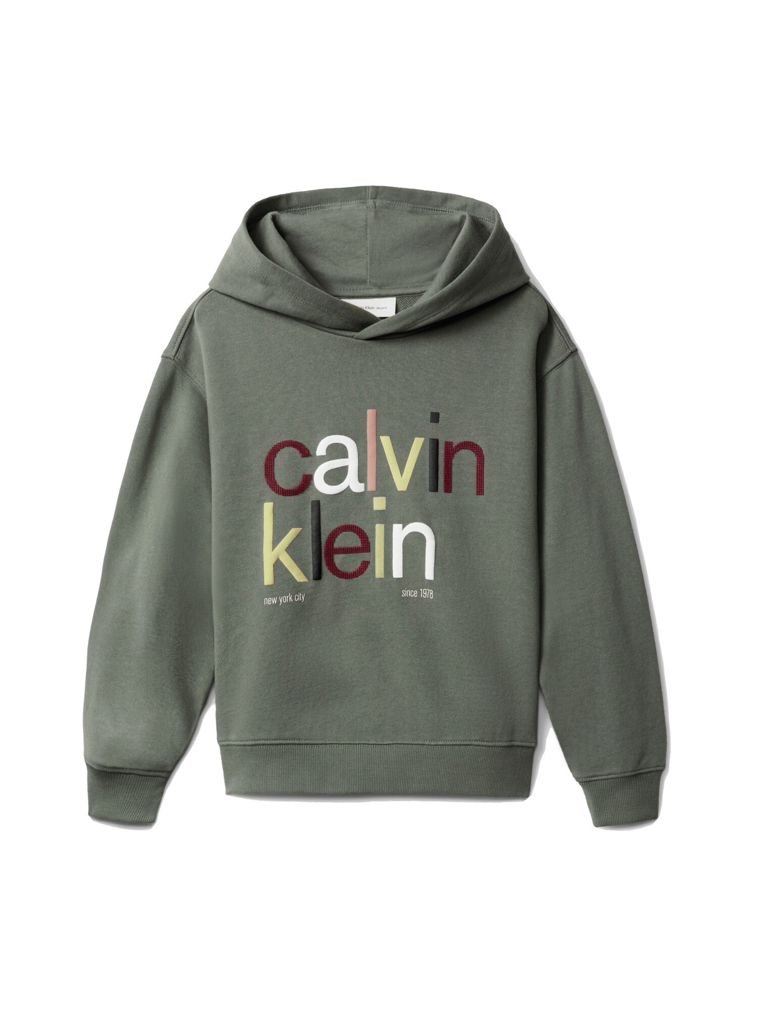 Calvin Klein Jeans Tréning póló  jáde / borvörös / fekete / fehér akciós termékkép 1