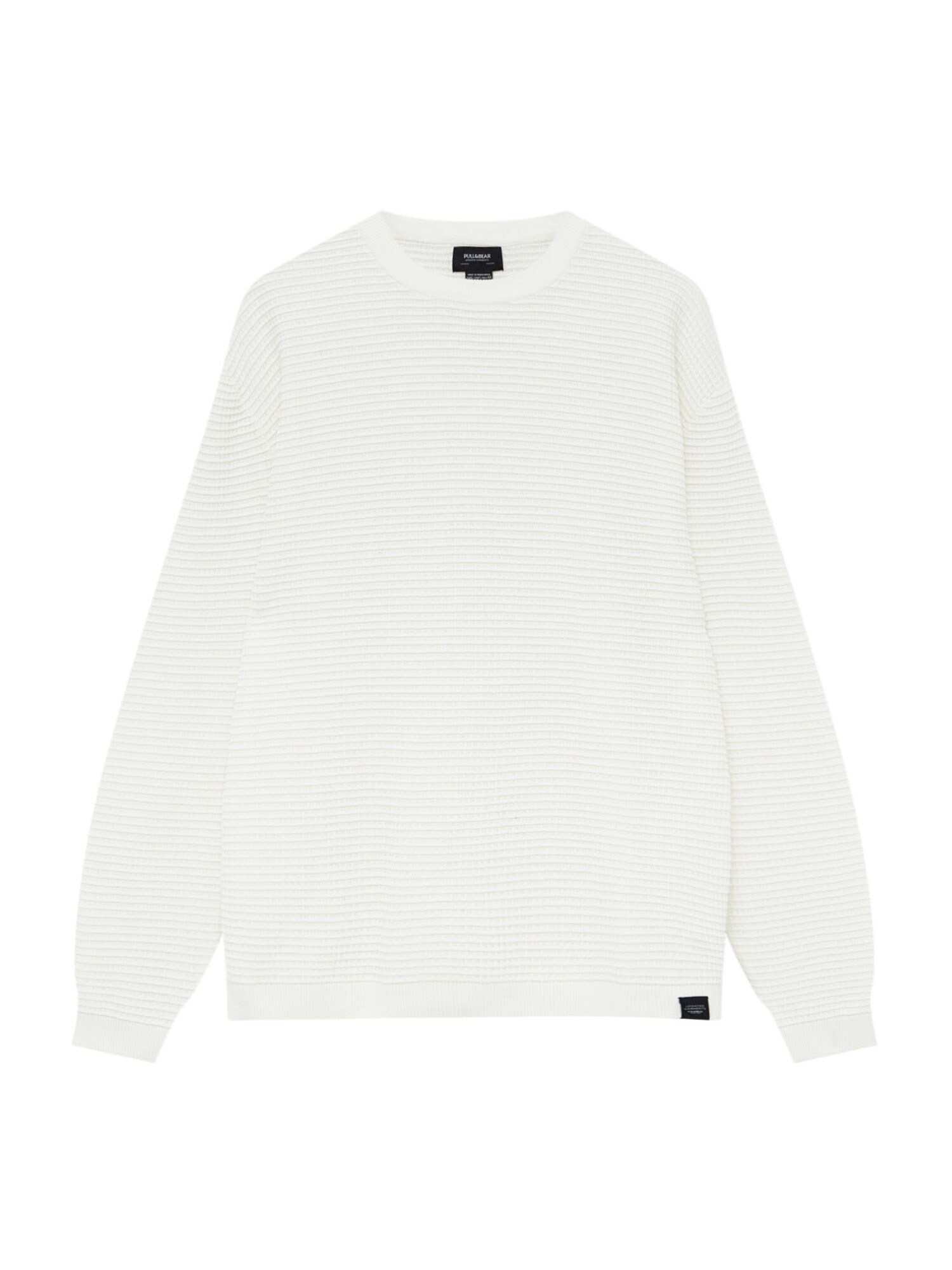 Pull&Bear Mikina  čierna / biela