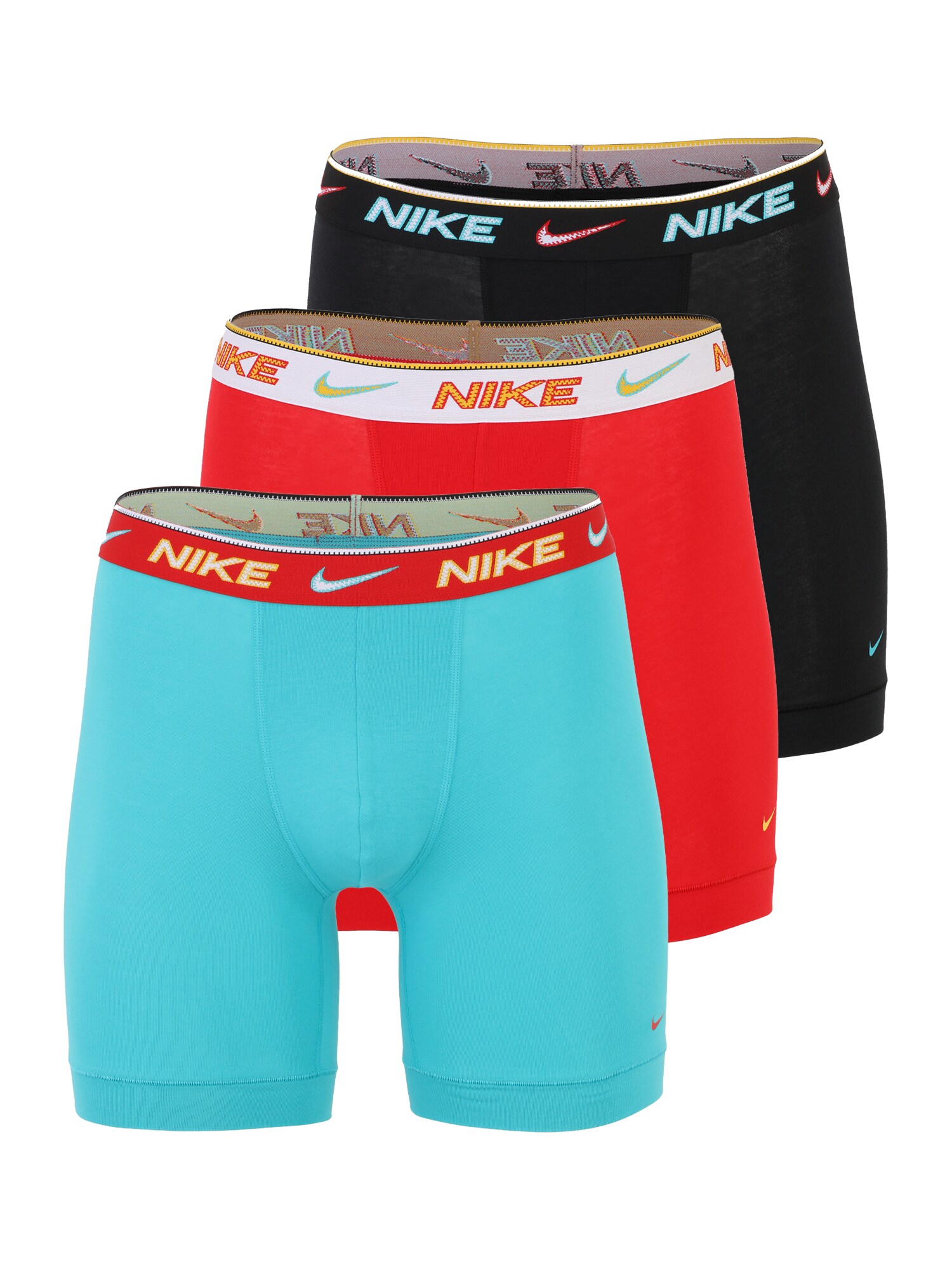NIKE Underwear Boxerky  azúrová / jasne červená / čierna / biela