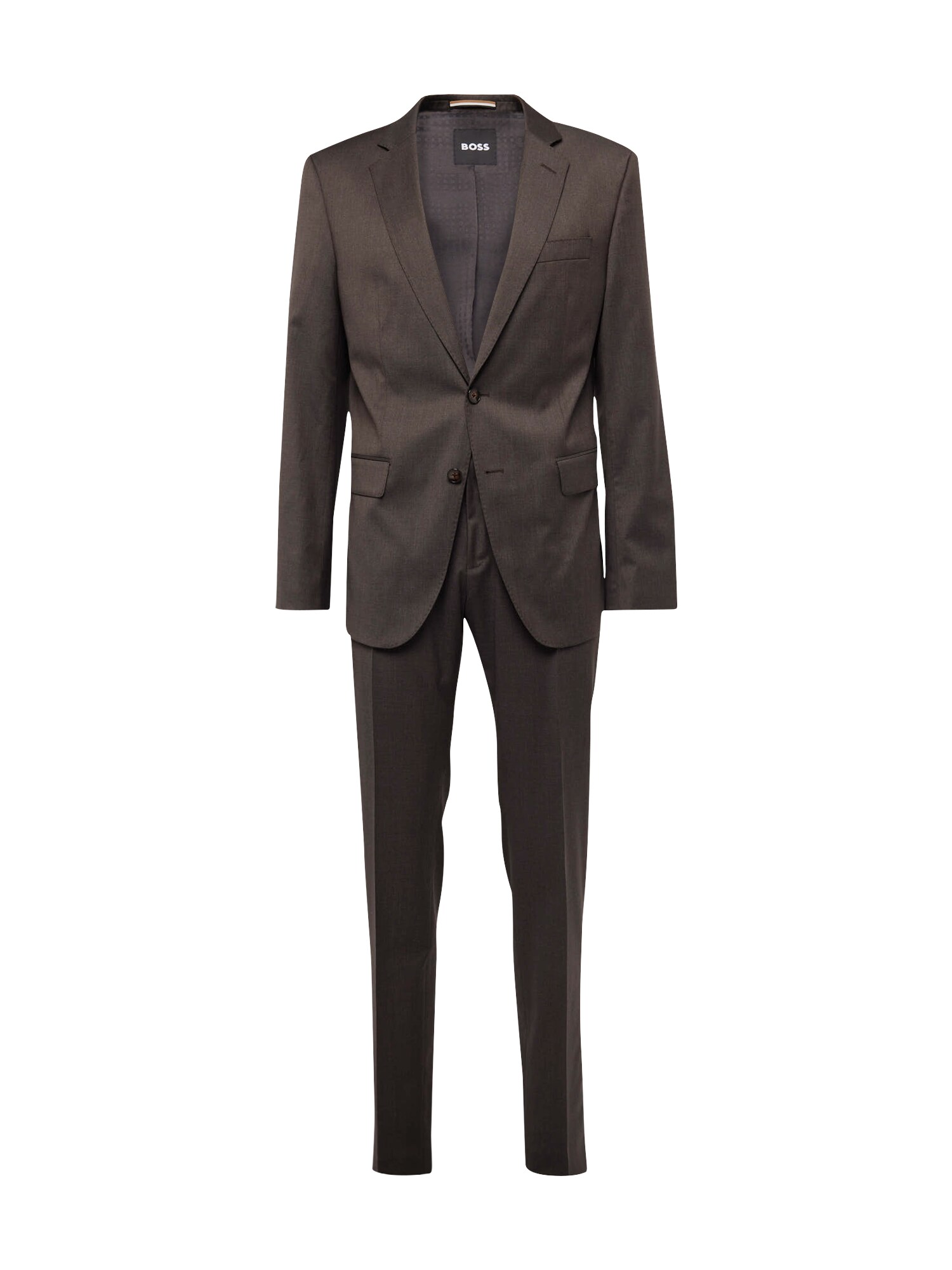BOSS Black Obleka  temno rjava